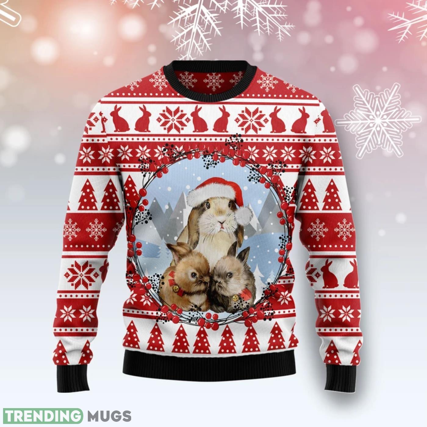 Christmas Bunny Ugly Christmas Sweater Cute Christmas Gift For Men And Women Product Photo 1 Christmas Bunny Ugly Christmas Sweater Cute Christmas Gift For Men And Women Product Photo 1