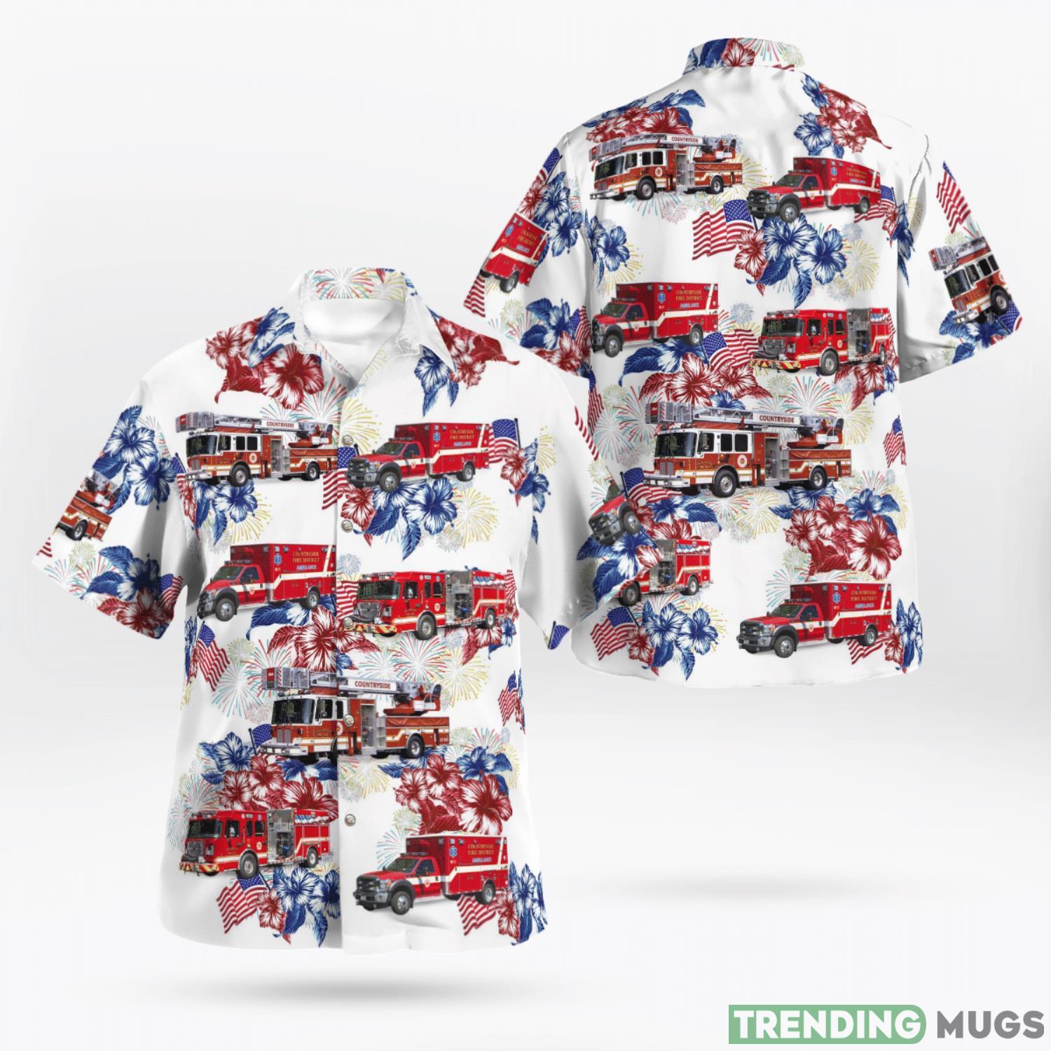 Countryside Fire Protection District Vernon Hills Illinois 3D All Over Print Hawaiian Shirt Product Photo 1 Countryside Fire Protection District Vernon Hills Illinois 3D All Over Print Hawaiian Shirt Product Photo 1