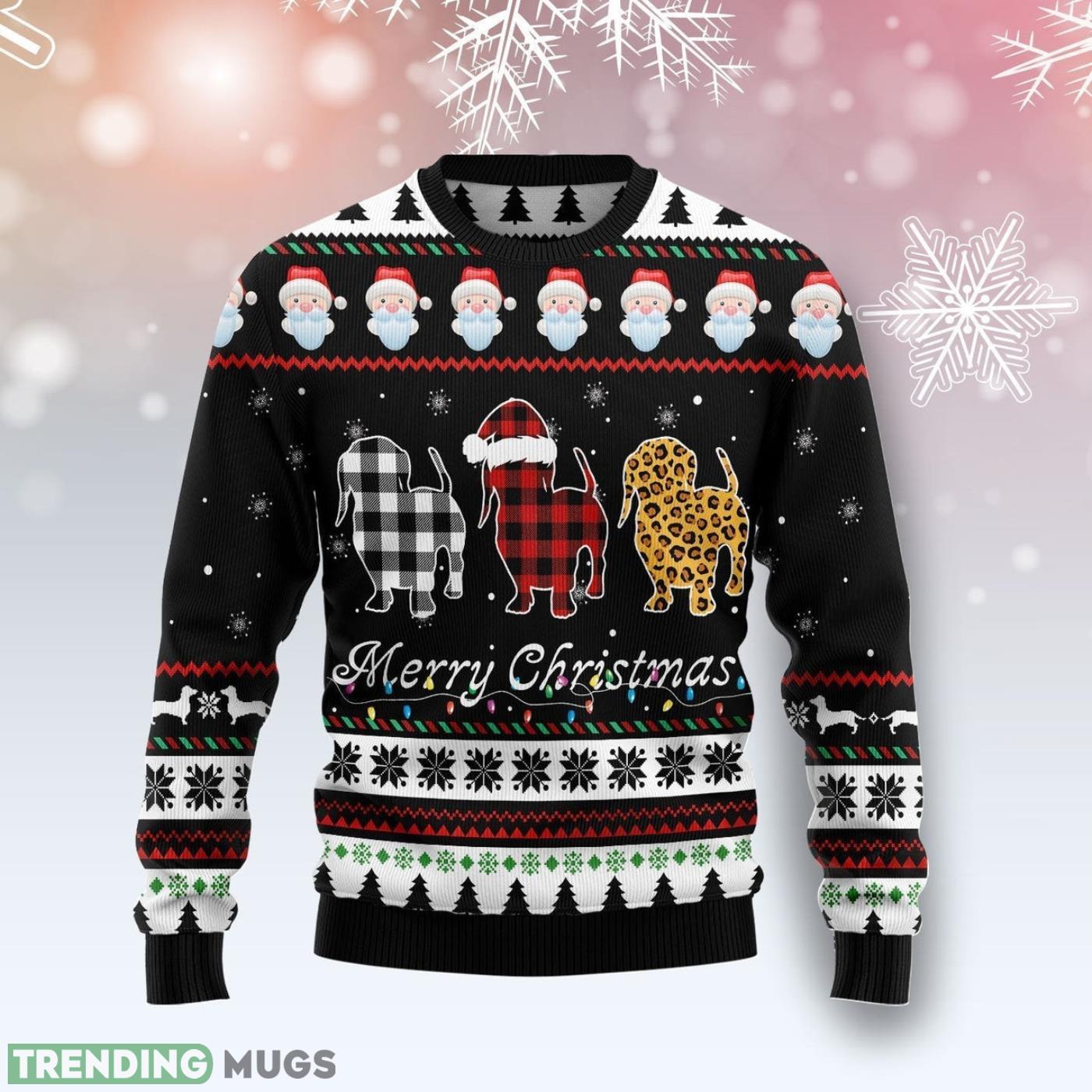 Dachshund Merry Christmas Ugly Christmas Sweater Cute Christmas Gift For Men And Women Product Photo 1 Dachshund Merry Christmas Ugly Christmas Sweater Cute Christmas Gift For Men And Women Product Photo 1