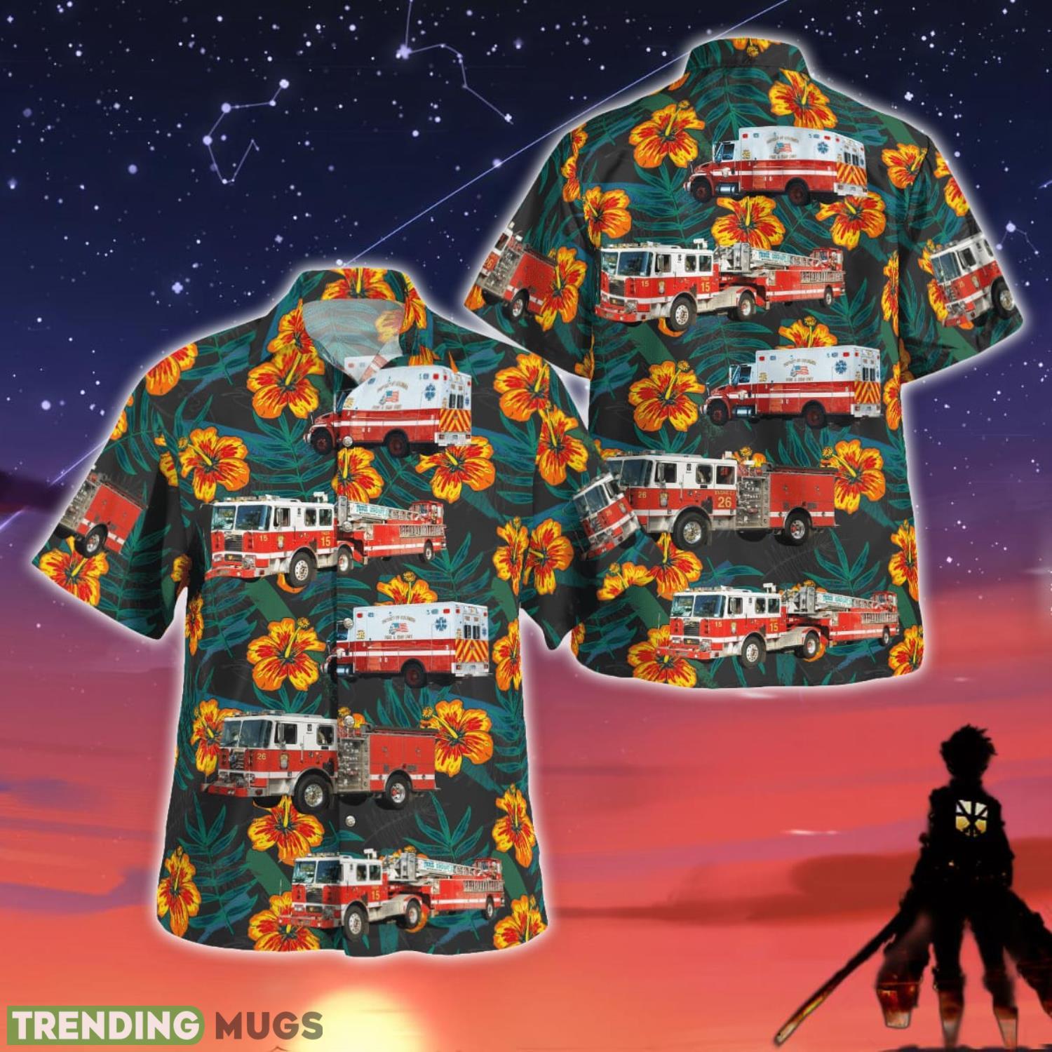 District of Columbia Fire and Emergency Medical Services Department Men And Women Summer Gift Hawaiian Shirt Product Photo 1 District of Columbia Fire and Emergency Medical Services Department Men And Women Summer Gift Hawaiian Shirt Product Photo 1