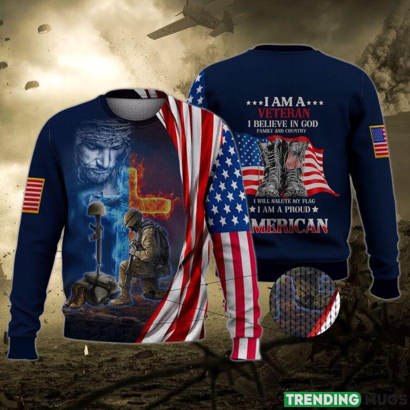 I Am A Veteran Ugly Christmas Sweater Cute Christmas Gift For Men And Women Product Photo 1 I Am A Veteran Ugly Christmas Sweater Cute Christmas Gift For Men And Women Product Photo 1