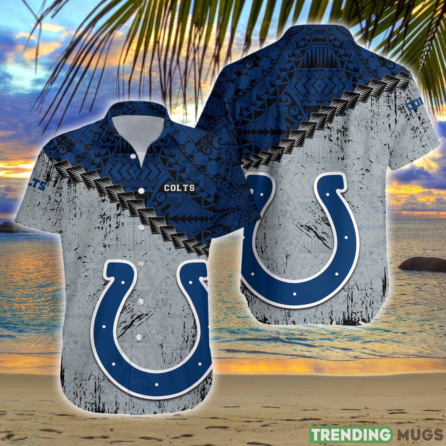 Indianapolis Colts NFL Polynesian Tattoo Hawaiian Shirt Summer Gift For Fans Hawaiian Shirt Indianapolis Colts NFL Polynesian Tattoo Hawaiian Shirt Summer Gift For Fans Hawaiian Shirt