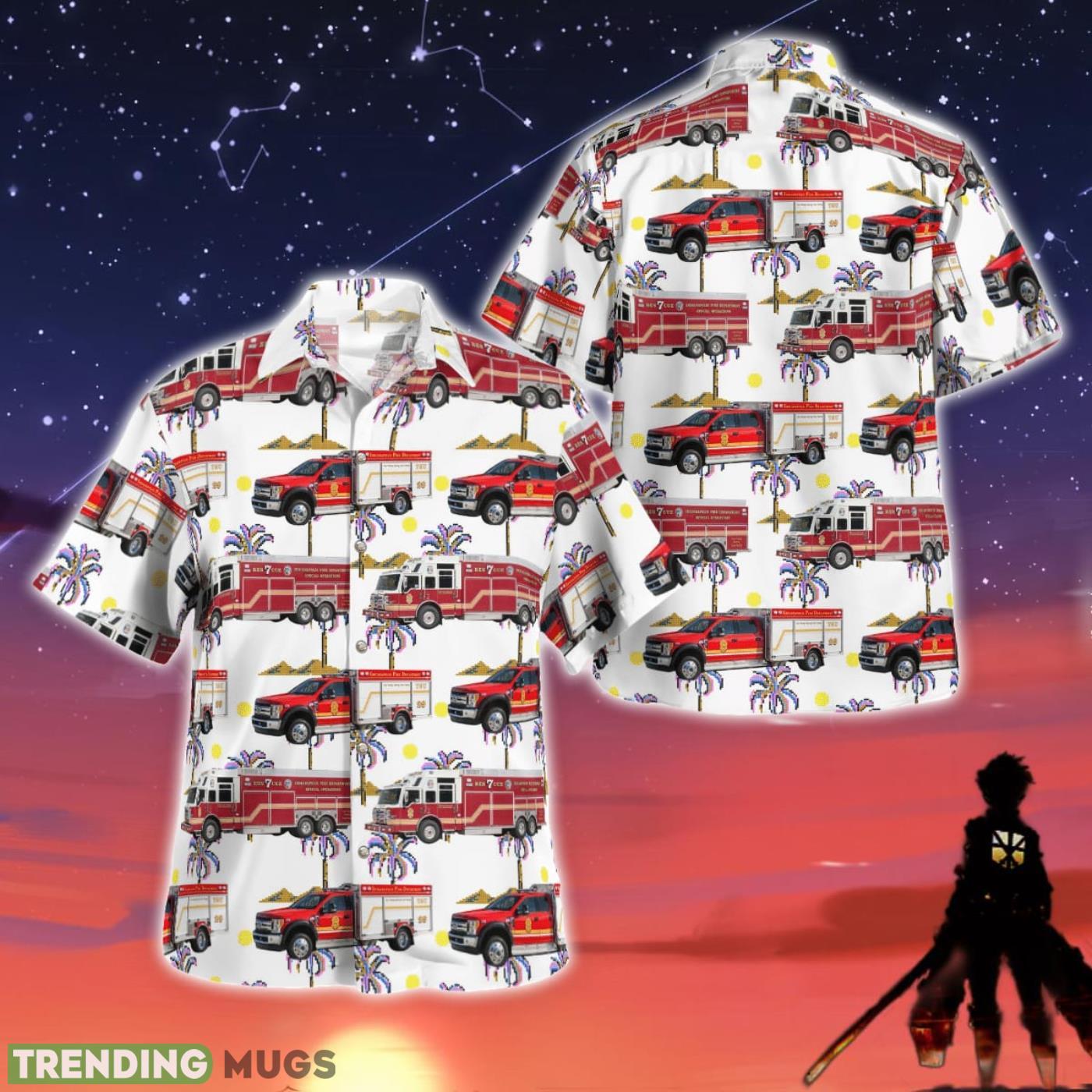 Indianapolis Fire Department Indiana Men And Women Summer Gift Hawaiian Shirt Product Photo 1