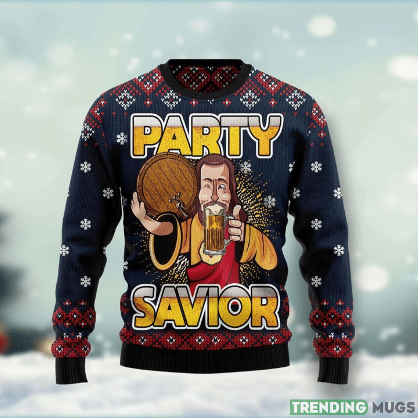 Jesus Party Ugly Christmas Sweater Cute Christmas Gift For Men And Women Product Photo 1 Jesus Party Ugly Christmas Sweater Cute Christmas Gift For Men And Women Product Photo 1