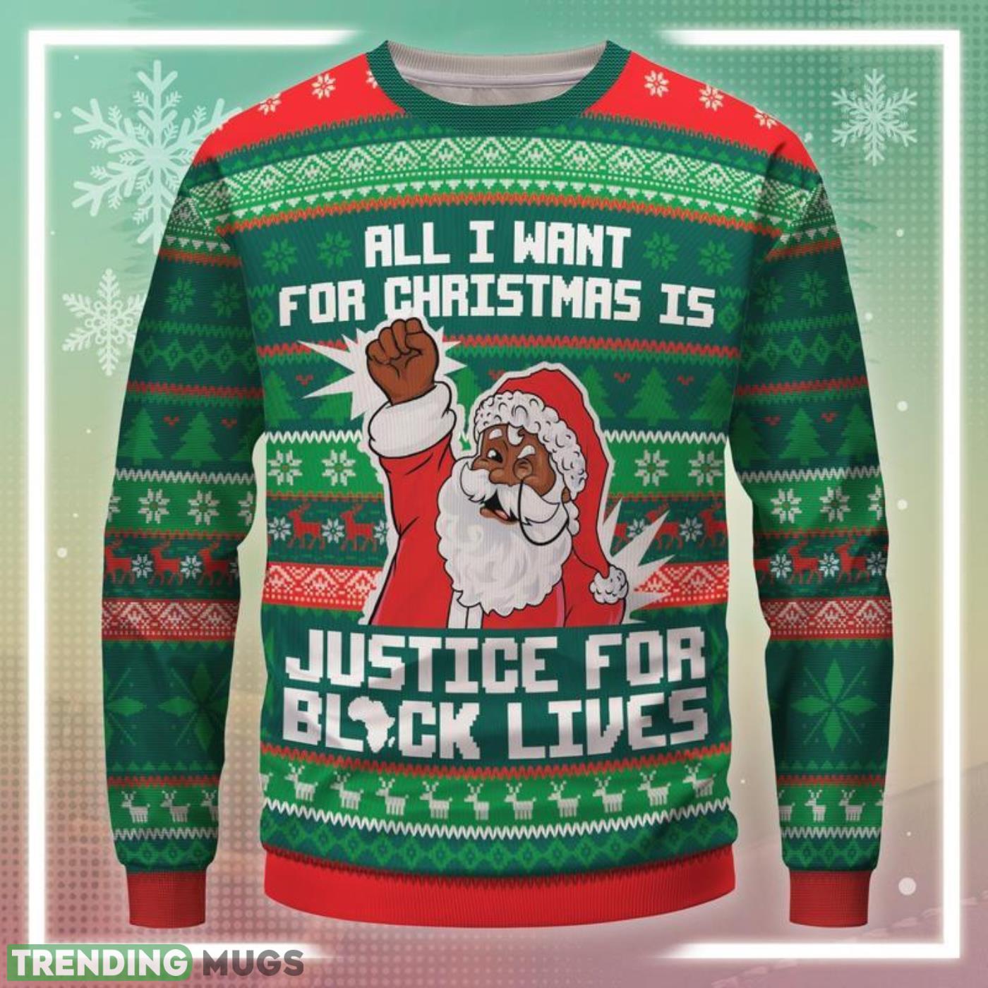 Justice For Black Lives Ugly Christmas Sweater Cute Christmas Gift For Men And Women Product Photo 1