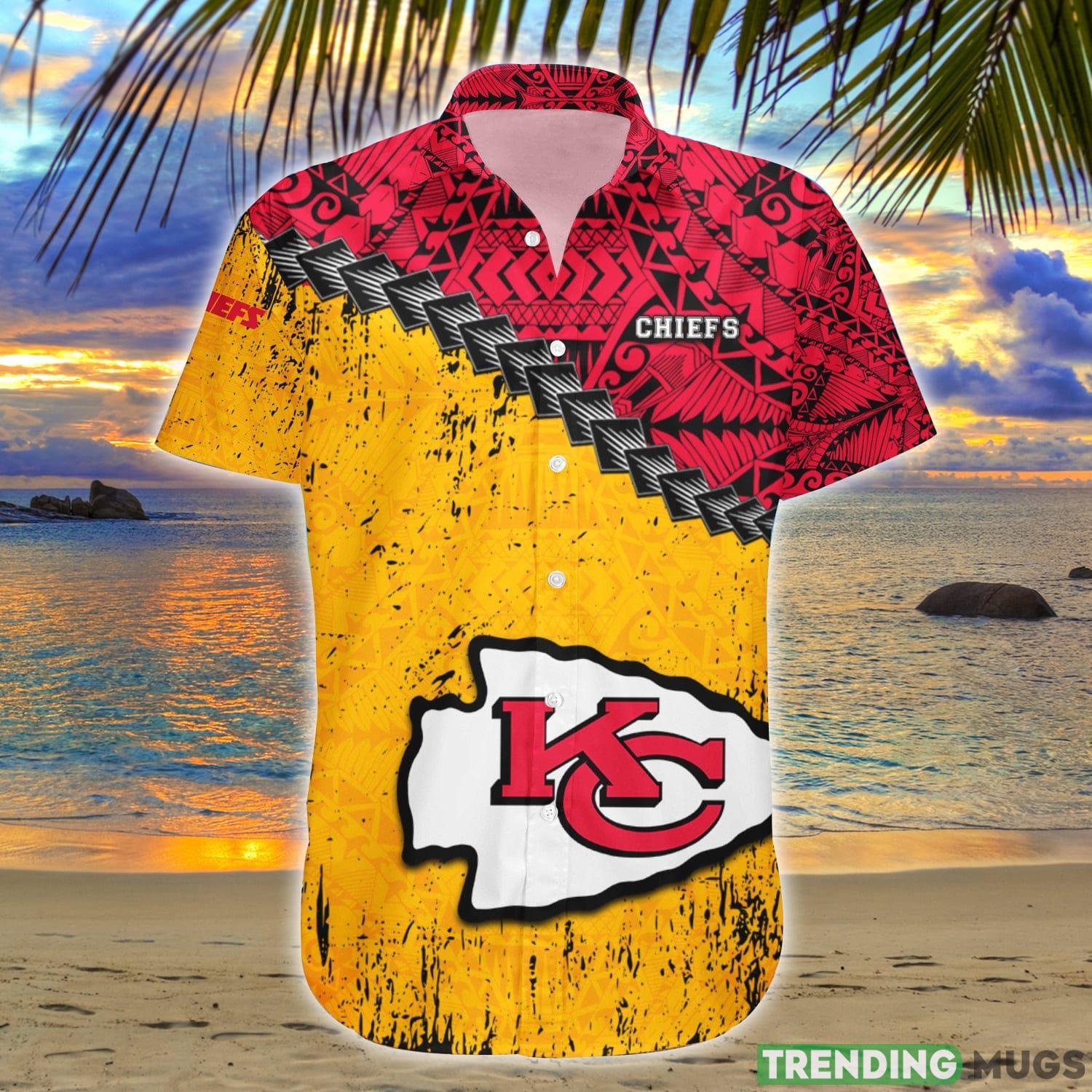 Kansas City Chiefs NFL Polynesian Tattoo Hawaiian Shirt Summer Gift For Fans Product Photo 1