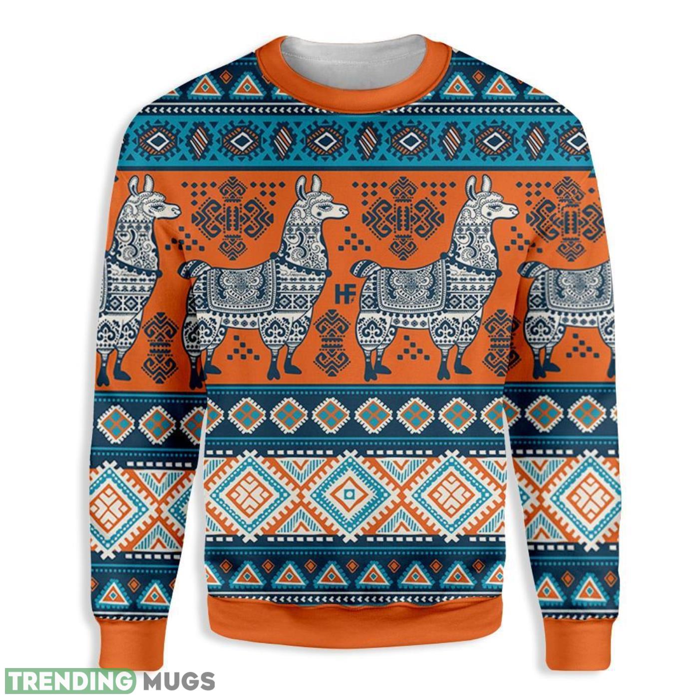 Llama Yoga Ugly Christmas Sweater Cute Christmas Gift For Men And Women Product Photo 1