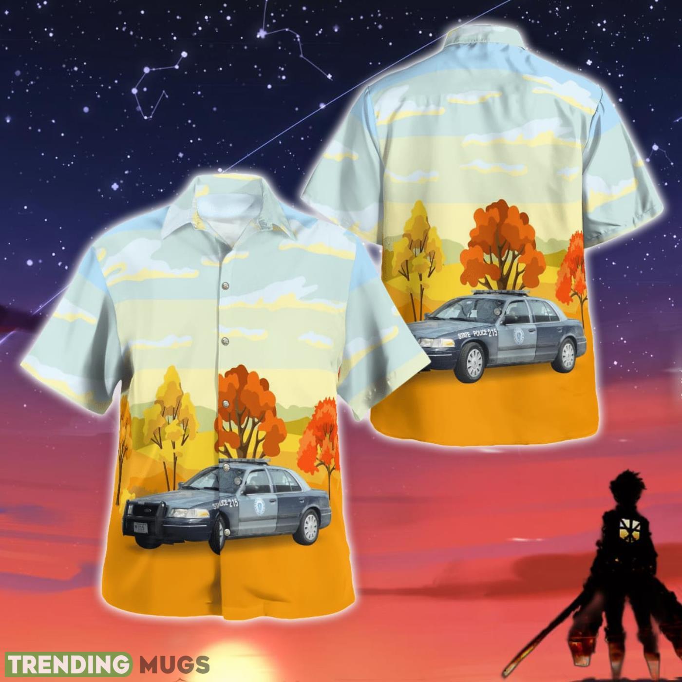 Massachusetts State Police Ford Crown Victoria Hawaiian Shirt Beach Gift Product Photo 1 Massachusetts State Police Ford Crown Victoria Hawaiian Shirt Beach Gift Product Photo 1