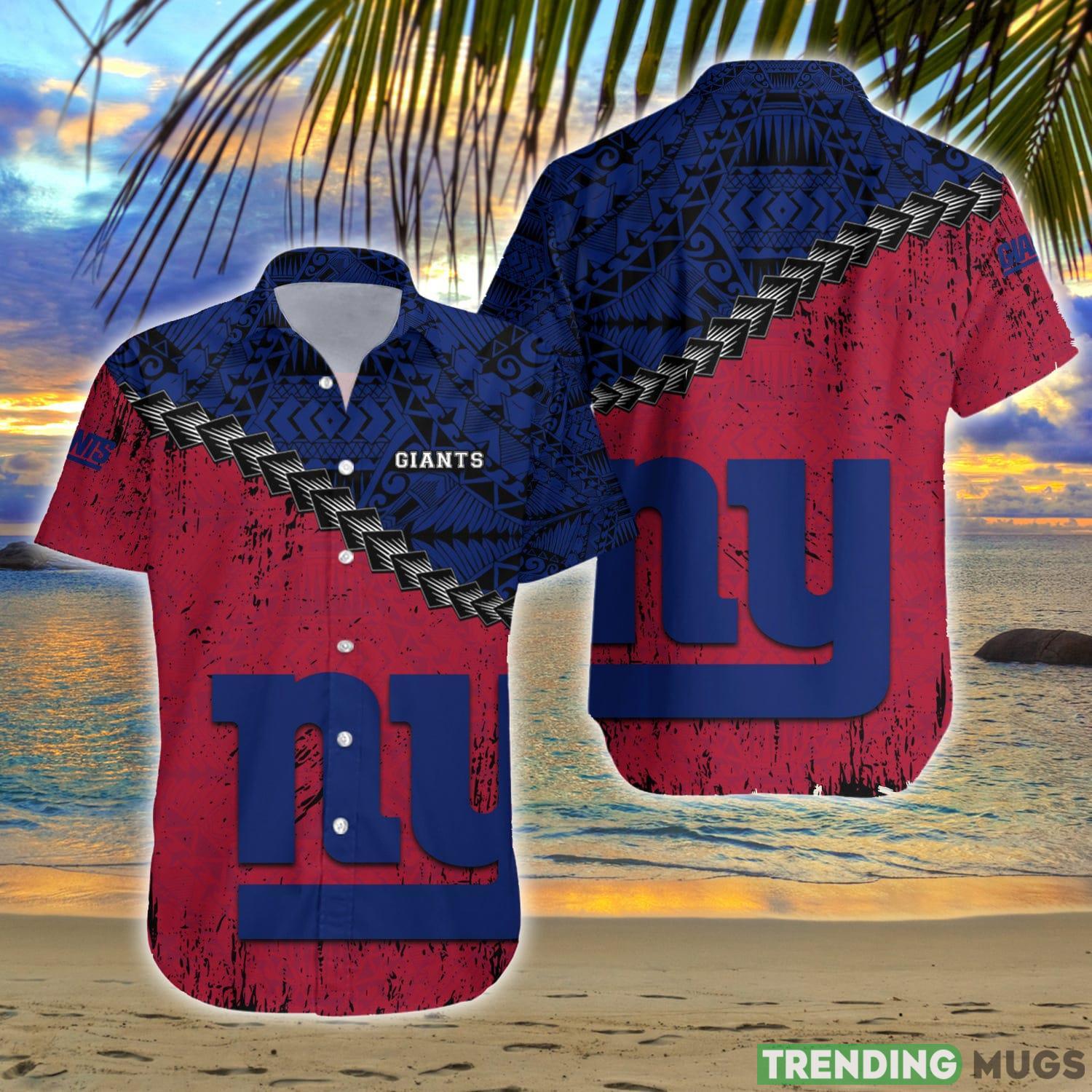 New York Giants NFL Polynesian Tattoo Hawaiian Shirt Summer Gift For Fans Hawaiian Shirt New York Giants NFL Polynesian Tattoo Hawaiian Shirt Summer Gift For Fans Hawaiian Shirt