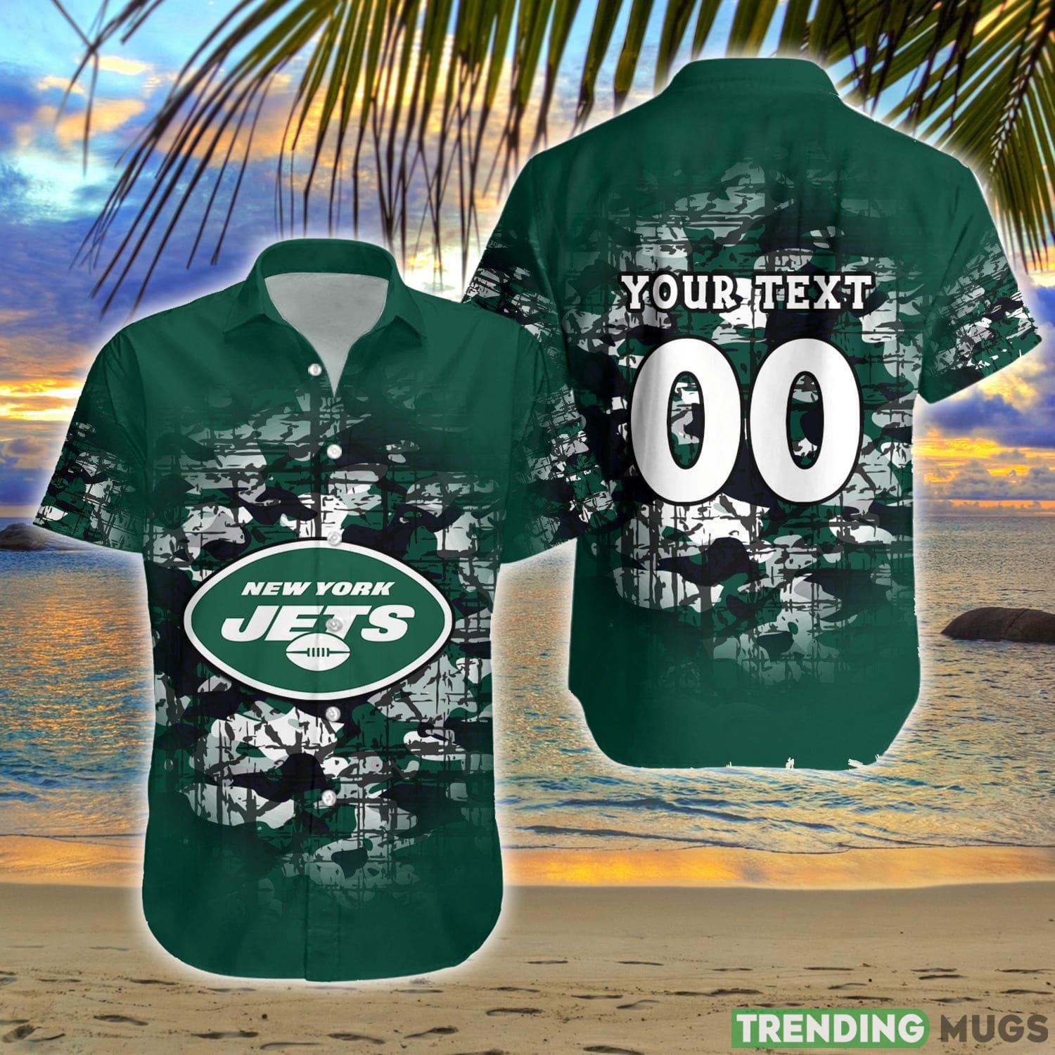 New York Jets NFL Camouflage Vintage Custom Name And Number Hawaiian Shirt Summer Gift For Fans Hawaiian Shirt New York Jets NFL Camouflage Vintage Custom Name And Number Hawaiian Shirt Summer Gift For Fans Hawaiian Shirt