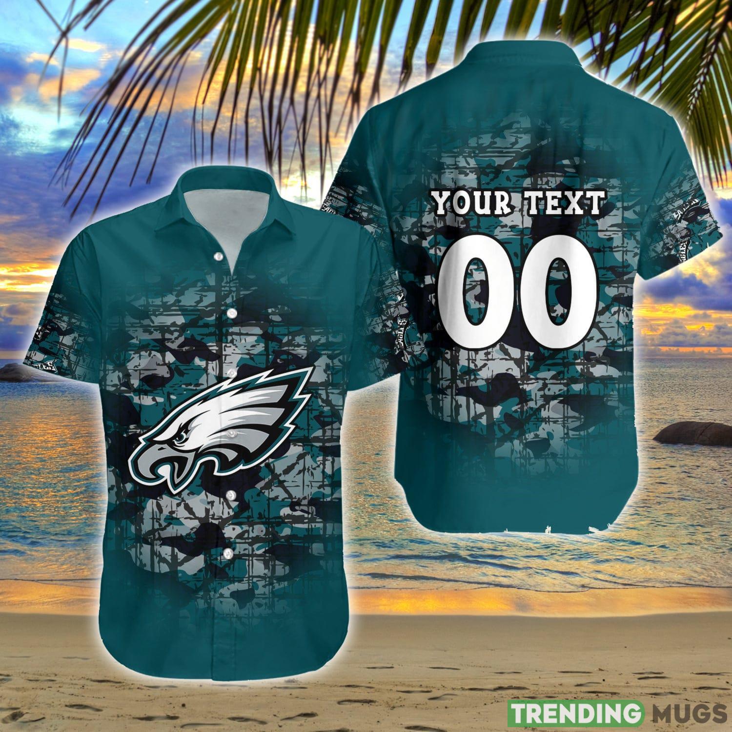 Philadelphia Eagles NFL Camouflage Vintage Custom Name And Number Hawaiian Shirt Summer Gift For Fans Hawaiian Shirt Philadelphia Eagles NFL Camouflage Vintage Custom Name And Number Hawaiian Shirt Summer Gift For Fans Hawaiian Shirt