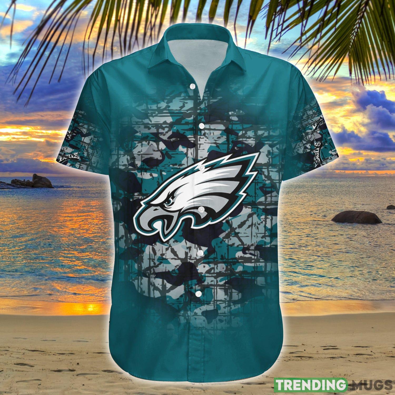 Philadelphia Eagles NFL Camouflage Vintage Custom Name And Number Hawaiian Shirt Summer Gift For Fans Product Photo 1 Philadelphia Eagles NFL Camouflage Vintage Custom Name And Number Hawaiian Shirt Summer Gift For Fans Product Photo 1