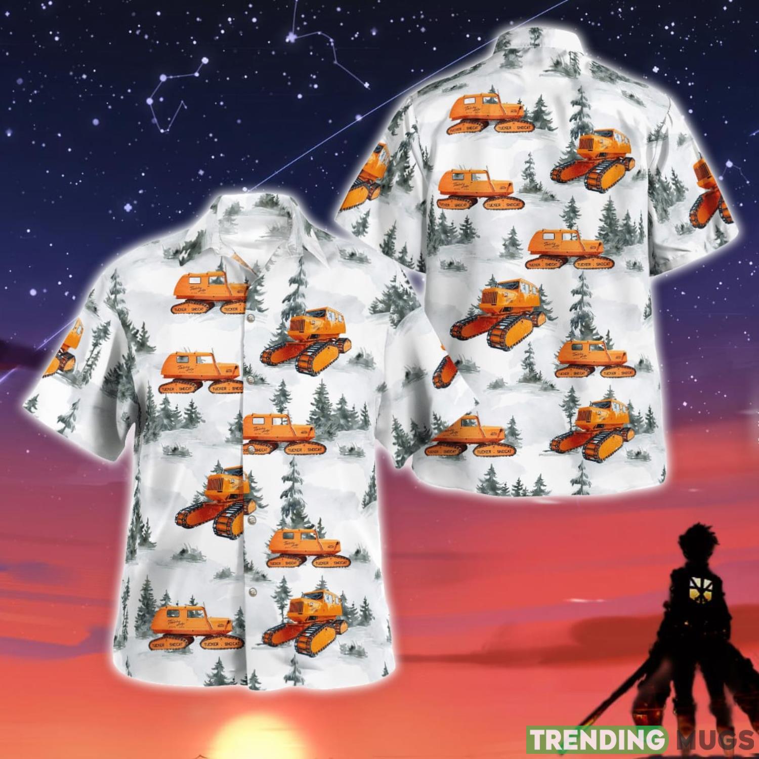 Snowcat Tucker Sno-Cat 3D White Hawaiian Shirt Product Photo 1 Snowcat Tucker Sno-Cat 3D White Hawaiian Shirt Product Photo 1