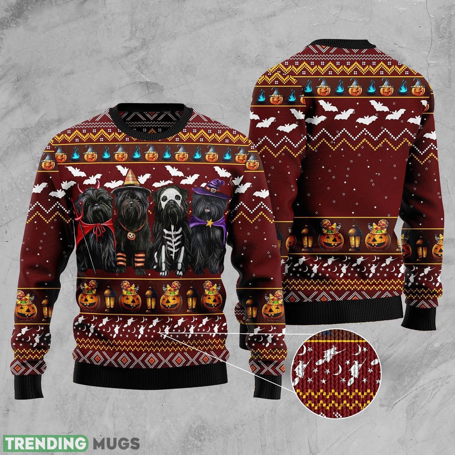 Affenpinscher Halloween Ugly Halloween Sweater Product Photo 1 Affenpinscher Halloween Ugly Halloween Sweater Product Photo 1