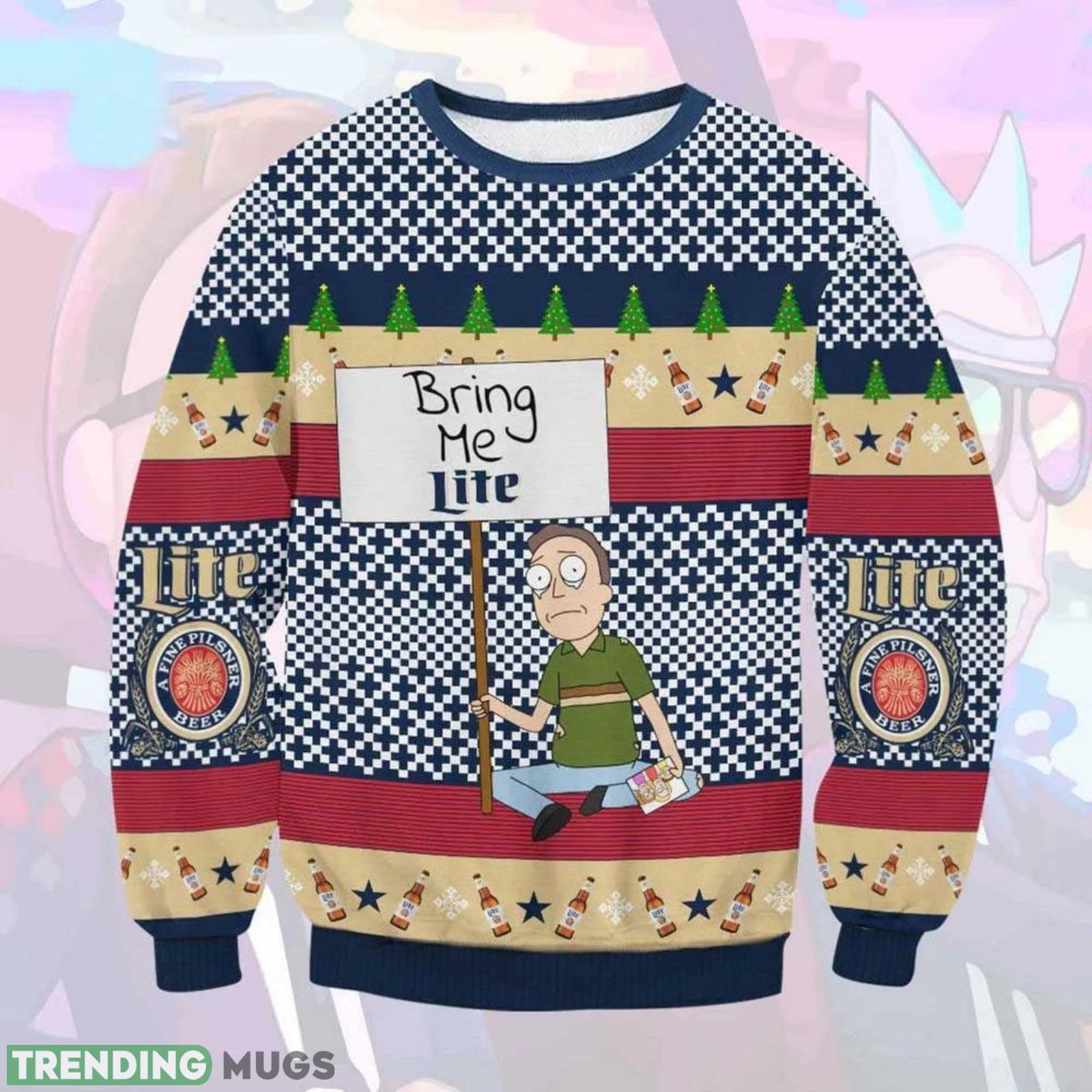 Beer Lover Gift Bring Me Lite Beer Ugly Christmas Sweater Product Photo 1 Beer Lover Gift Bring Me Lite Beer Ugly Christmas Sweater Product Photo 1