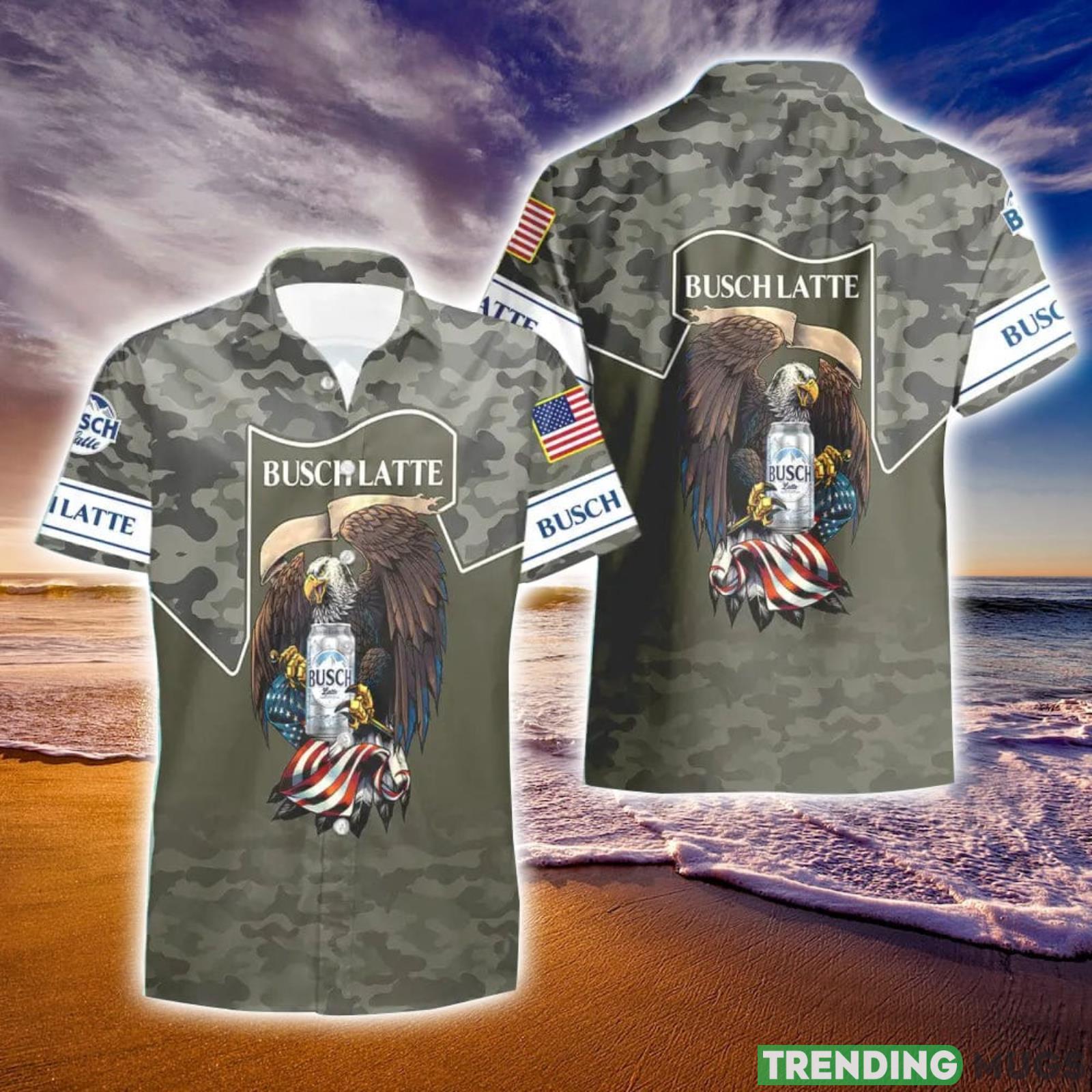 Busch Latte Beer Green Camo Eagle Usa Flag Hawaiian Shirt And Shorts Best Gift For Summer Holiday Hawaiian & Short Busch Latte Beer Green Camo Eagle Usa Flag Hawaiian Shirt And Shorts Best Gift For Summer Holiday Hawaiian & Short