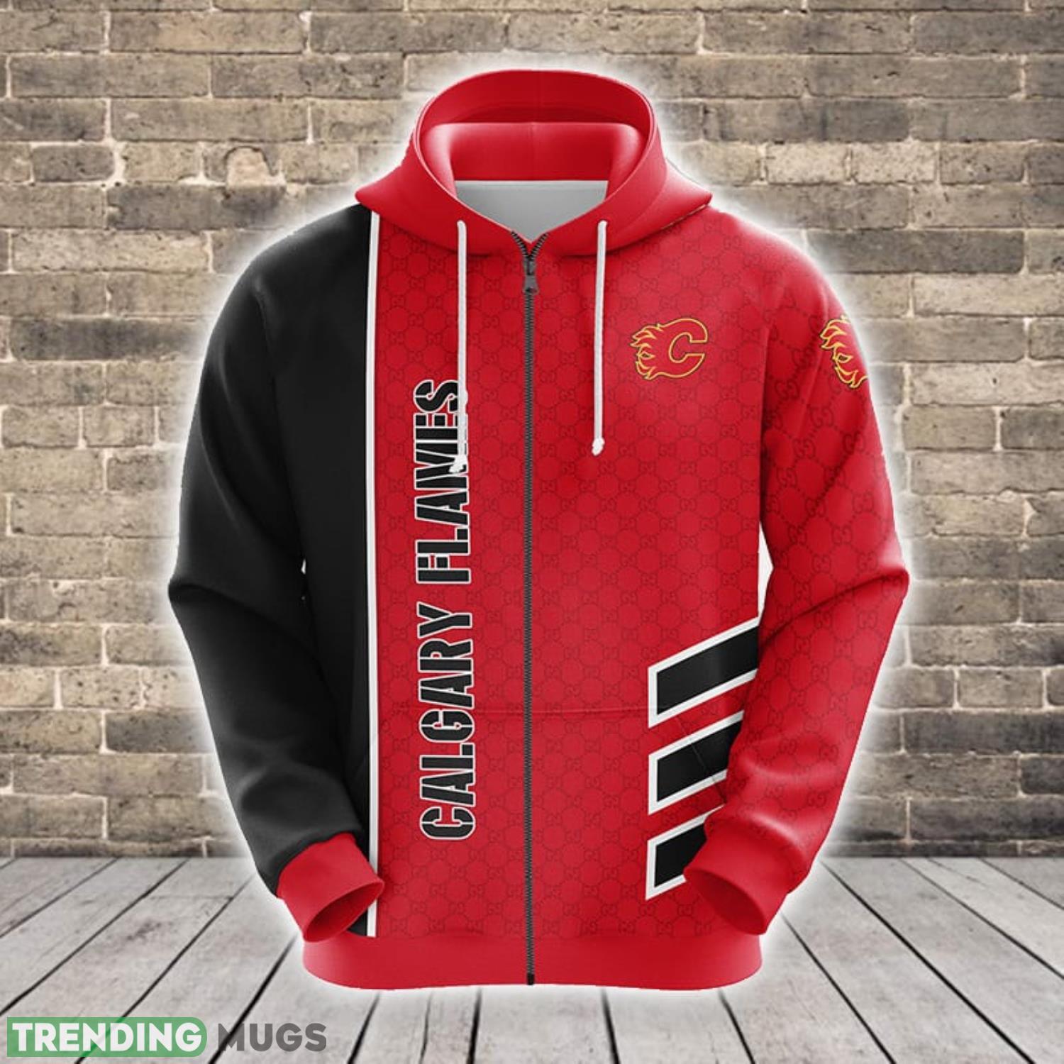 Calgary Flames NHL Red 3D Hoodie For Fans Best Sport Gift Men And Women Product Photo 1