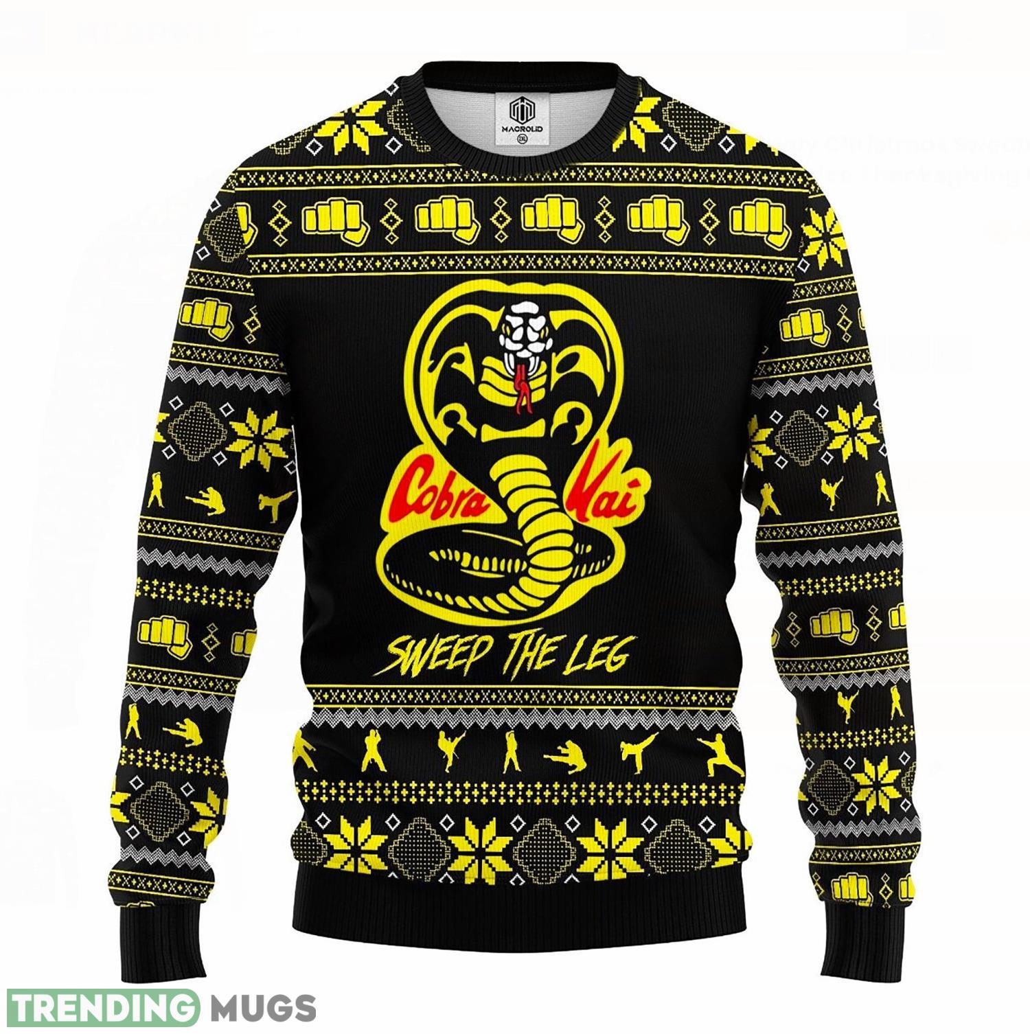 Cobra Kai Ugly Christmas Sweatshirt Cobra Kai Xmas Sweater Ugly Christmas Sweater Product Photo 1