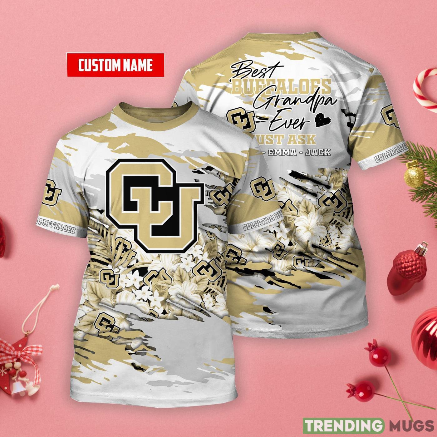 Colorado Buffaloes Personalized Name Tropical Style 3D T-Shirt Product Photo 1 Colorado Buffaloes Personalized Name Tropical Style 3D T-Shirt Product Photo 1