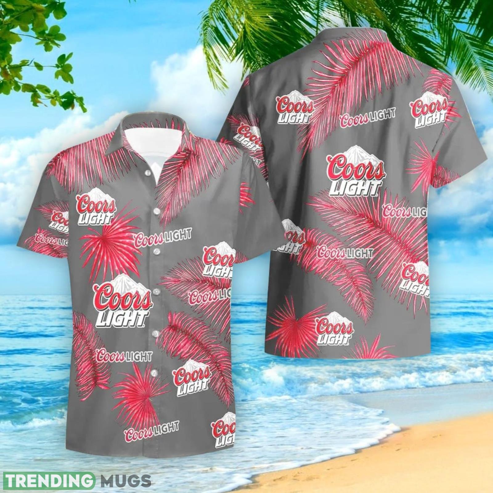 Coors Light Beer Palm Leaves Tropical Hawaiian Shirt And Shorts Unique Summer Gift Hawaiian & Short Coors Light Beer Palm Leaves Tropical Hawaiian Shirt And Shorts Unique Summer Gift Hawaiian & Short