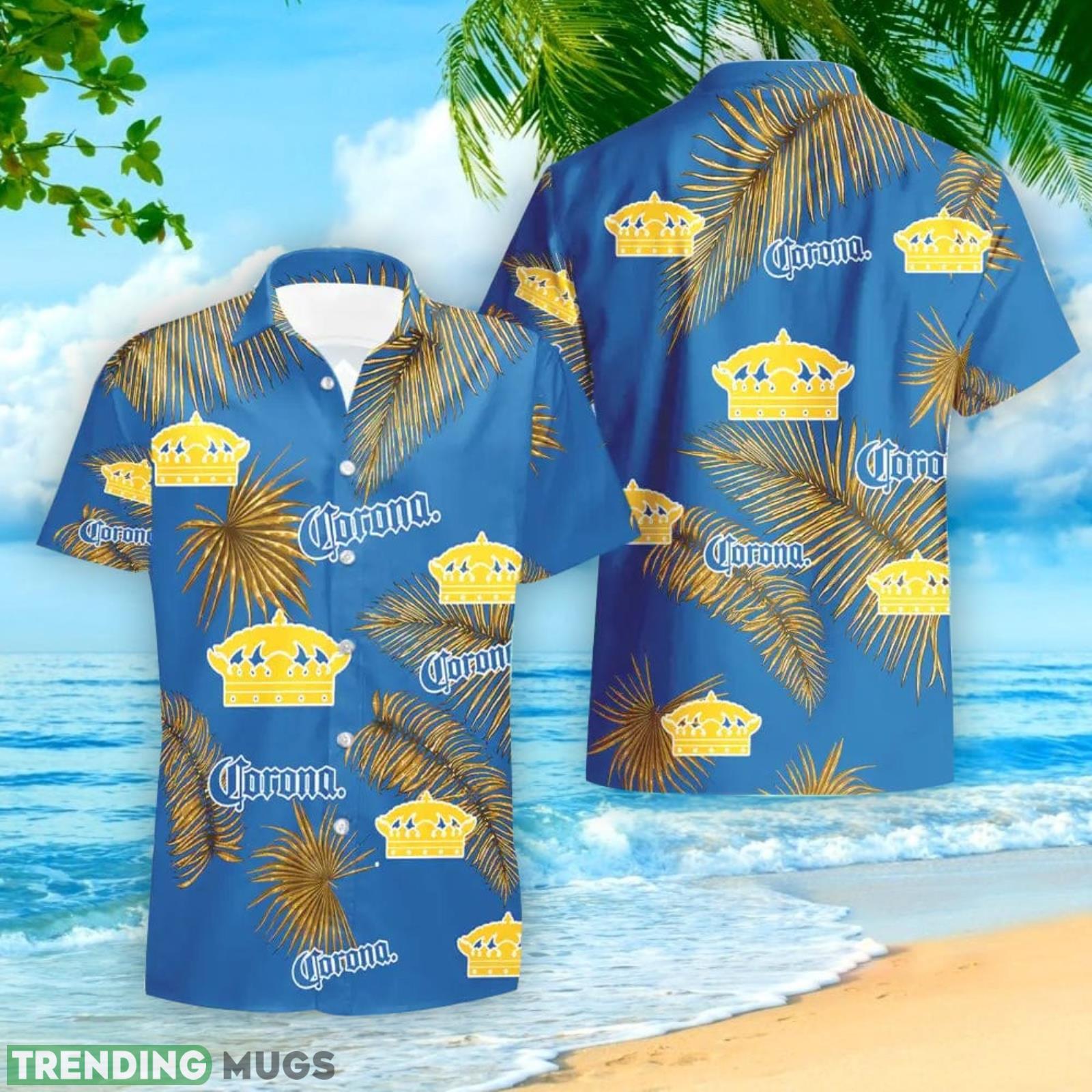 Corona Extra Beer Palm Leaves Tropical Hawaiian Shirt And Shorts Unique Summer Gift Hawaiian & Short Corona Extra Beer Palm Leaves Tropical Hawaiian Shirt And Shorts Unique Summer Gift Hawaiian & Short