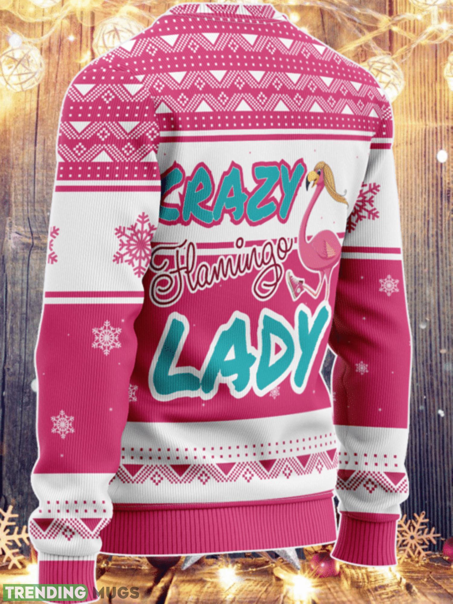 Crazy Flamingo Lady 3D Ugly Christmas Sweater 3D Sweater Crazy Flamingo Lady 3D Ugly Christmas Sweater 3D Sweater