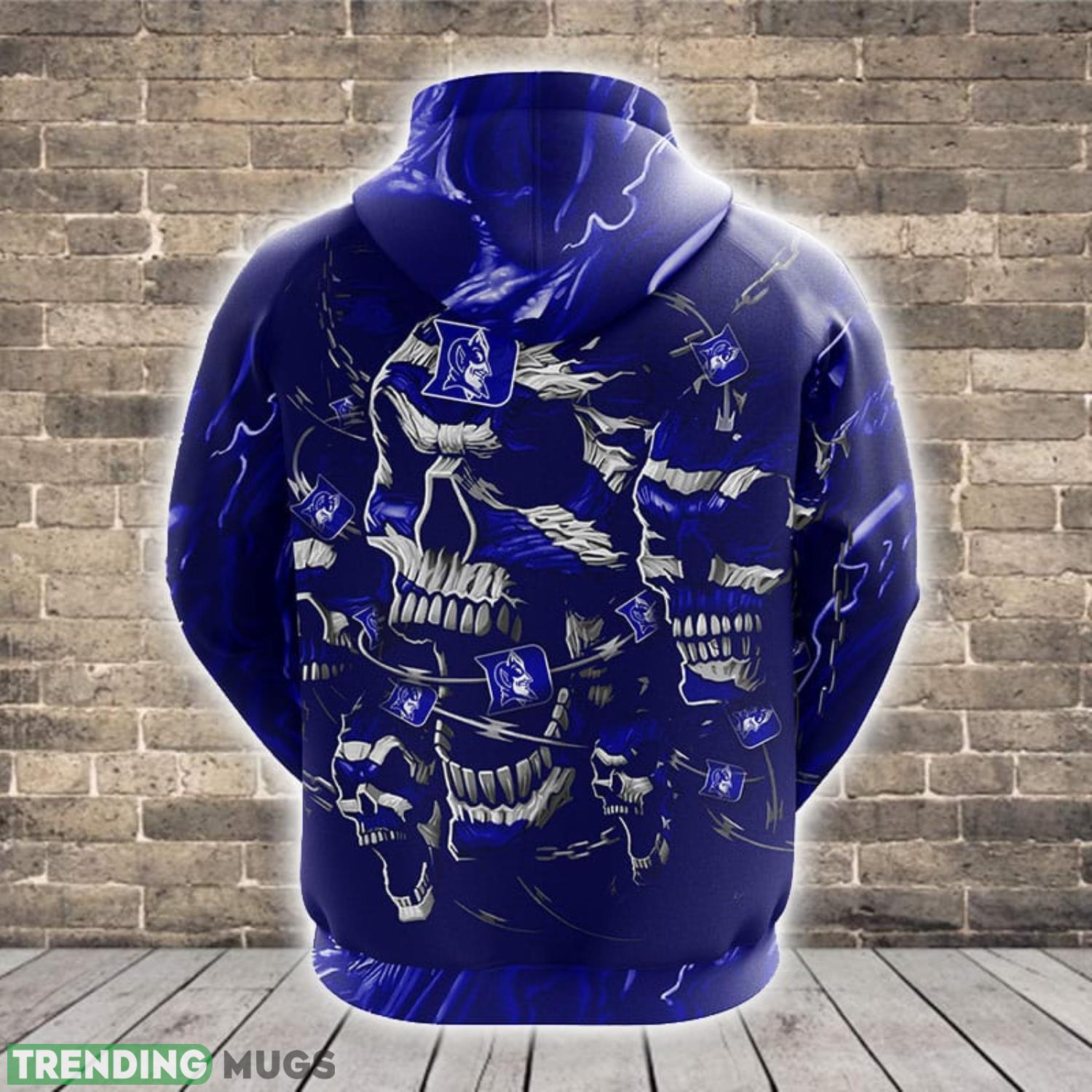 Duke Blue Devils NCAA Skull Funny Blue 3D Hoodie For Fans Best Sport Gift Men And Women 3D Hoodies Duke Blue Devils NCAA Skull Funny Blue 3D Hoodie For Fans Best Sport Gift Men And Women 3D Hoodies