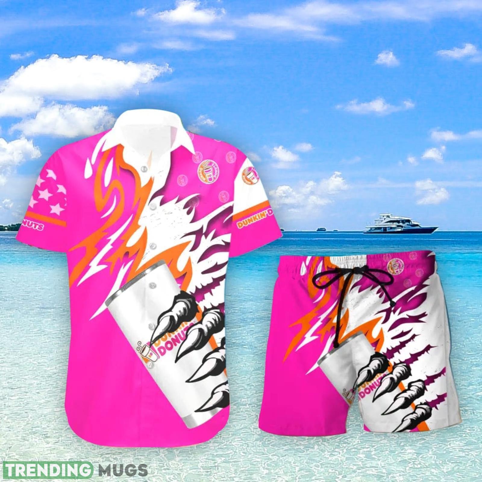 Dunkin Donuts Monster Claw Cool Gift Hawaiian Shirt And Shorts Men And Women Summer Gift Product Photo 1 Dunkin Donuts Monster Claw Cool Gift Hawaiian Shirt And Shorts Men And Women Summer Gift Product Photo 1