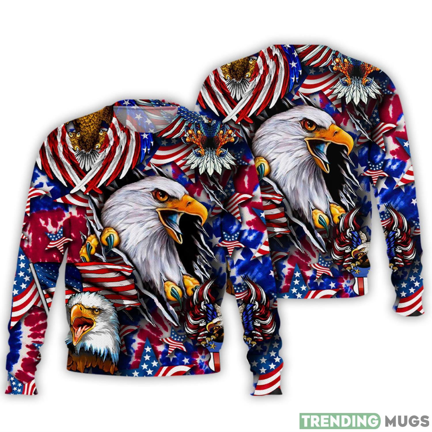Gift Patriot Day 3D Sweater USA Flag Eagles Pattern Gifts 3D Sweater Product Photo 1 Gift Patriot Day 3D Sweater USA Flag Eagles Pattern Gifts 3D Sweater Product Photo 1
