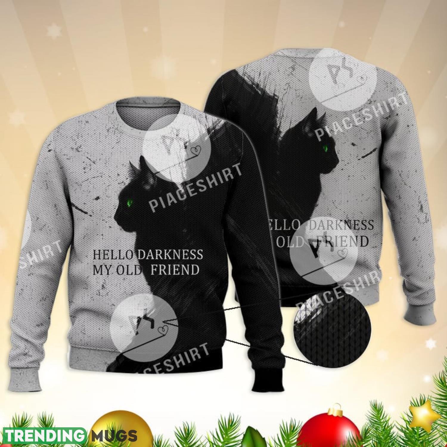 Hello Darkness My Old Friend 3D Full Print Ugly Sweater Christmas Gift Sweater Product Photo 1 Hello Darkness My Old Friend 3D Full Print Ugly Sweater Christmas Gift Sweater Product Photo 1