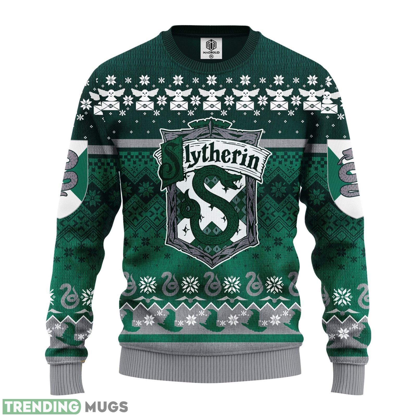 Hogwarts Harry Poster Slytherin Wizard House School Ugly Christmas Sweater Product Photo 1 Hogwarts Harry Poster Slytherin Wizard House School Ugly Christmas Sweater Product Photo 1