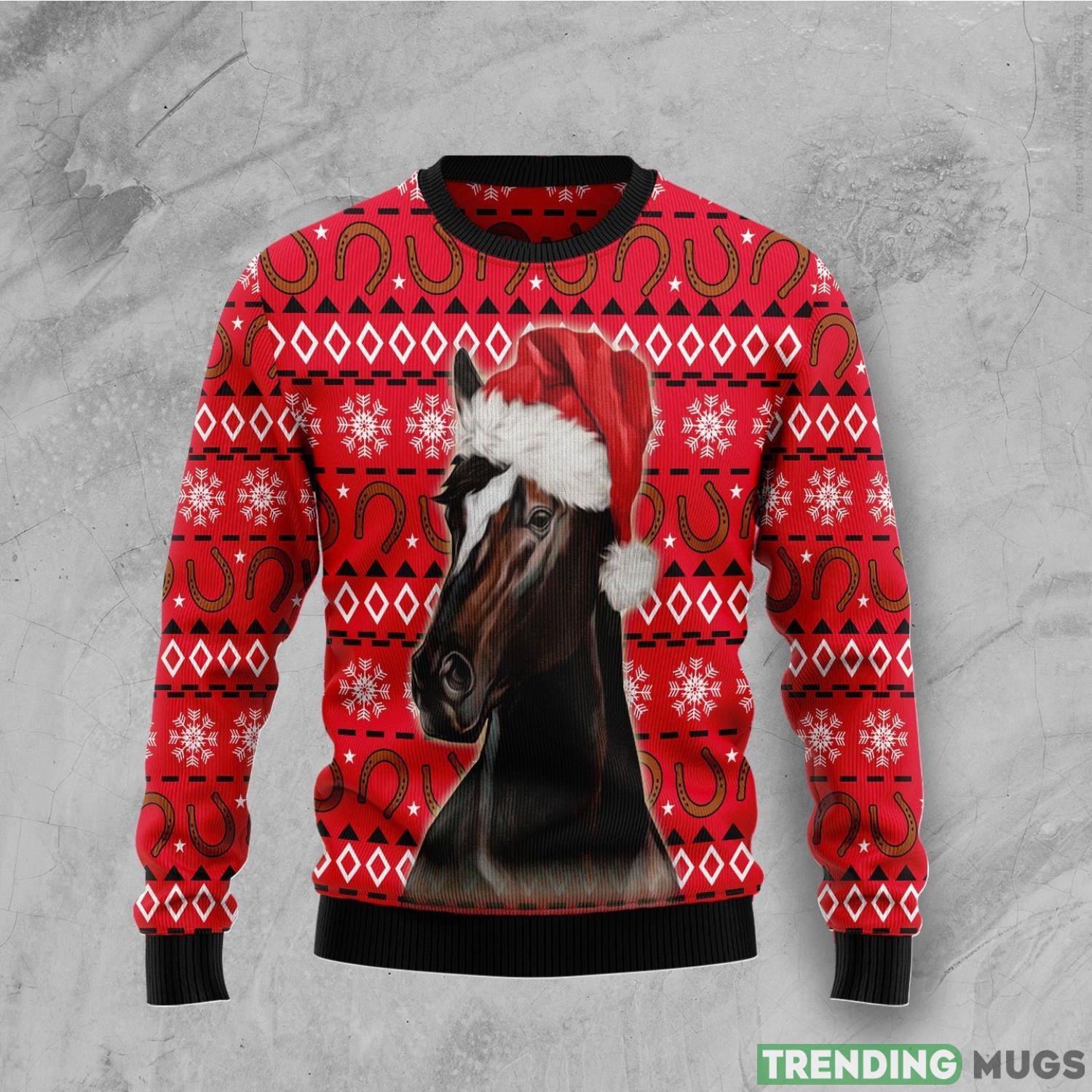 Horse Christmas Pattern Horse Lover Ugly Christmas Sweater Product Photo 1 Horse Christmas Pattern Horse Lover Ugly Christmas Sweater Product Photo 1