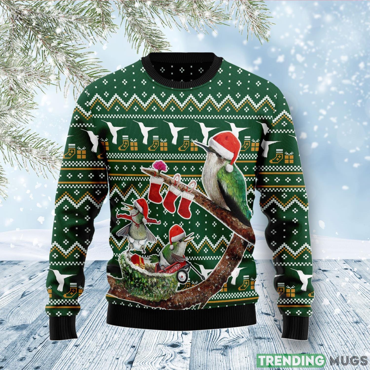 Hummingbird Family Xmas Funny Gift Ugly Christmas Sweater Product Photo 1 Hummingbird Family Xmas Funny Gift Ugly Christmas Sweater Product Photo 1