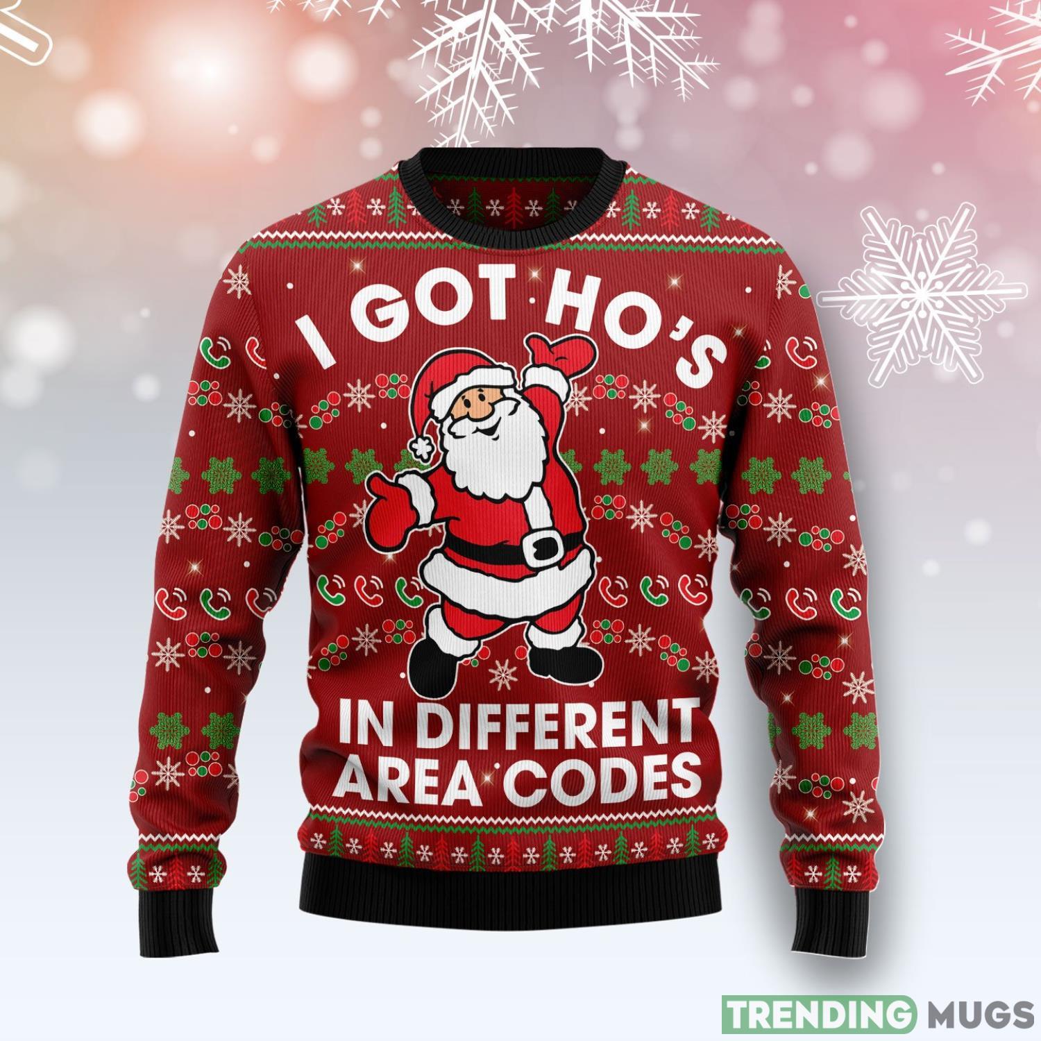 I Got Ho's In Different Area Codes Ugly Christmas Sweater Funny Family Sweater Gifts 3D Sweater I Got Ho's In Different Area Codes Ugly Christmas Sweater Funny Family Sweater Gifts Product Photo 1