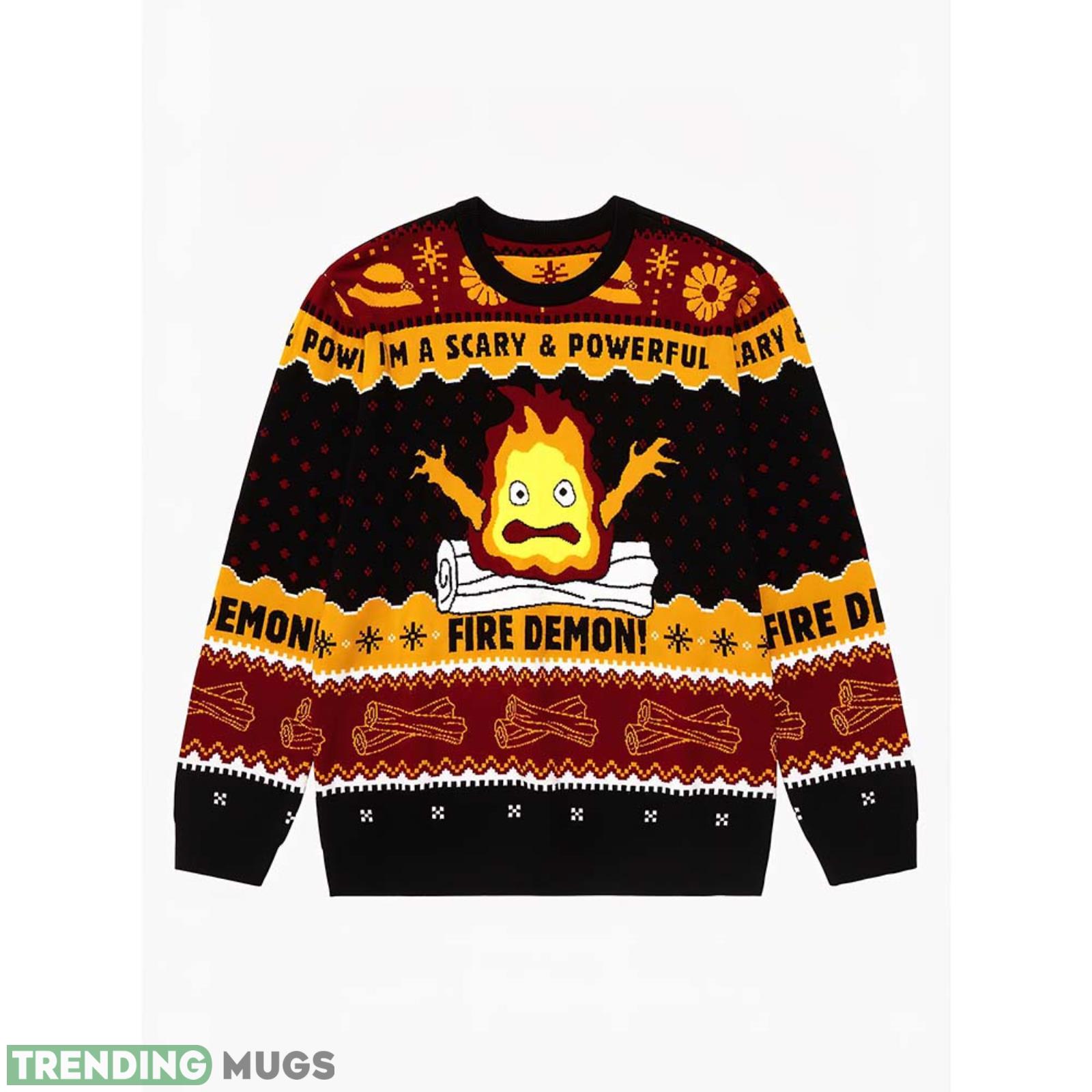 I’m A Scary And Powerful Fire Demon Sweater Product Photo 1
