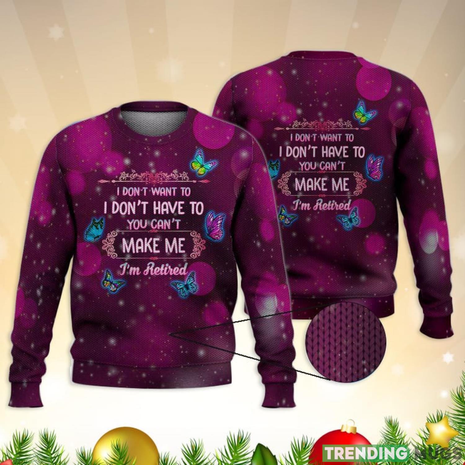 I’M Retired Jam Purple 3D Full Print Ugly Sweater Christmas Gift Sweater Product Photo 1 I’M Retired Jam Purple 3D Full Print Ugly Sweater Christmas Gift Sweater Product Photo 1