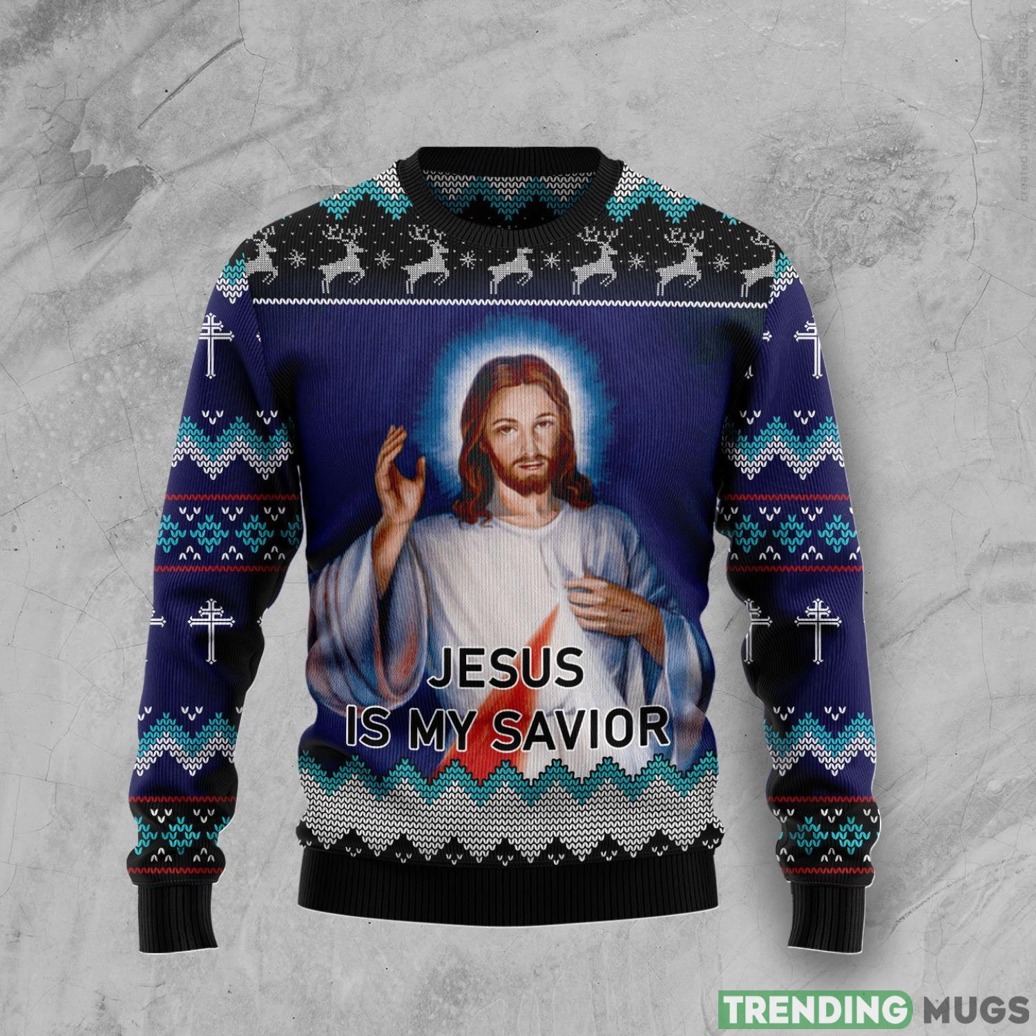 Jesus Is My Savior Jesus Lover Ugly Christmas Sweater Product Photo 1 Jesus Is My Savior Jesus Lover Ugly Christmas Sweater Product Photo 1