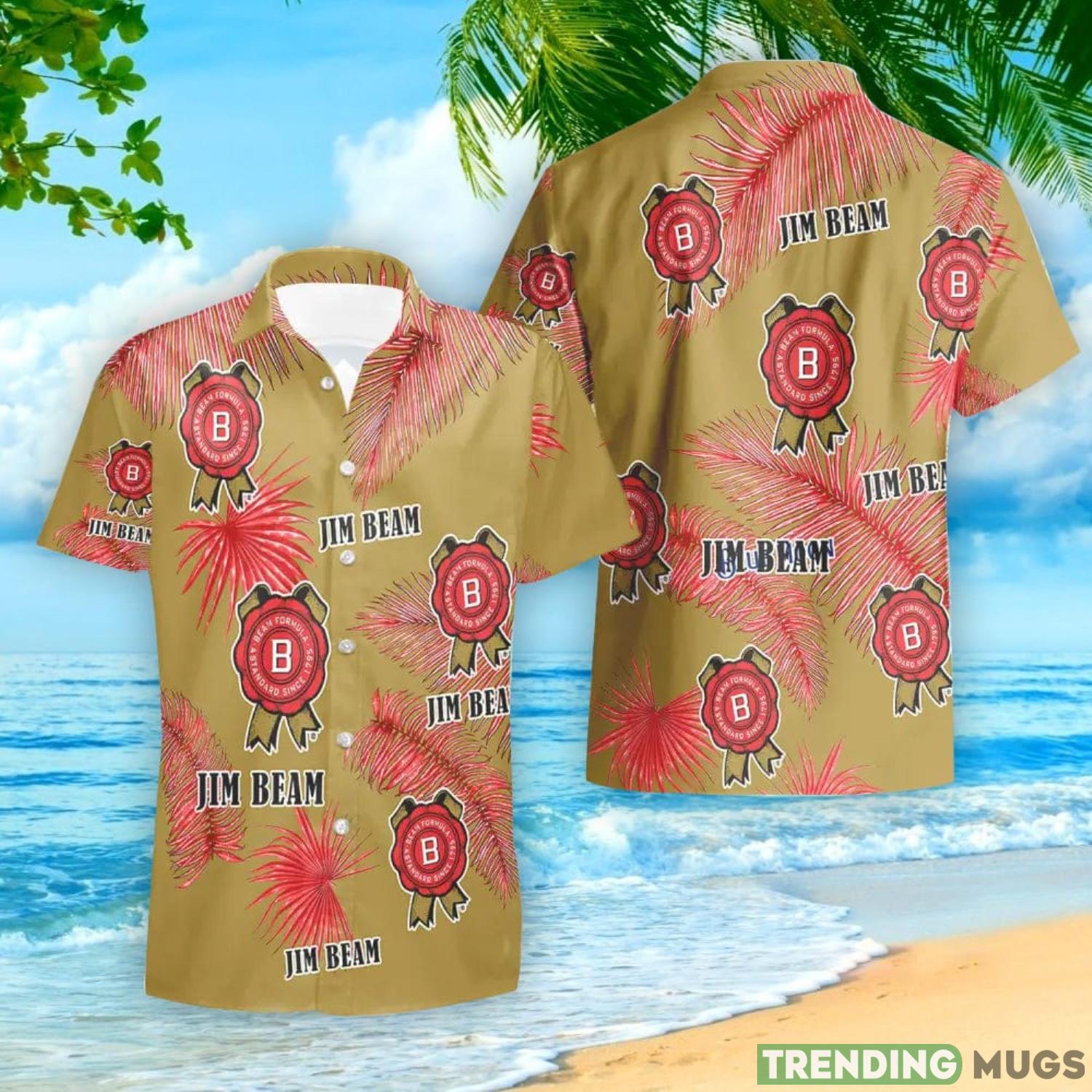 Jim Beam Palm Leaves Tropical Hawaiian Shirt And Shorts Unique Summer Gift Hawaiian & Short Jim Beam Palm Leaves Tropical Hawaiian Shirt And Shorts Unique Summer Gift Hawaiian & Short