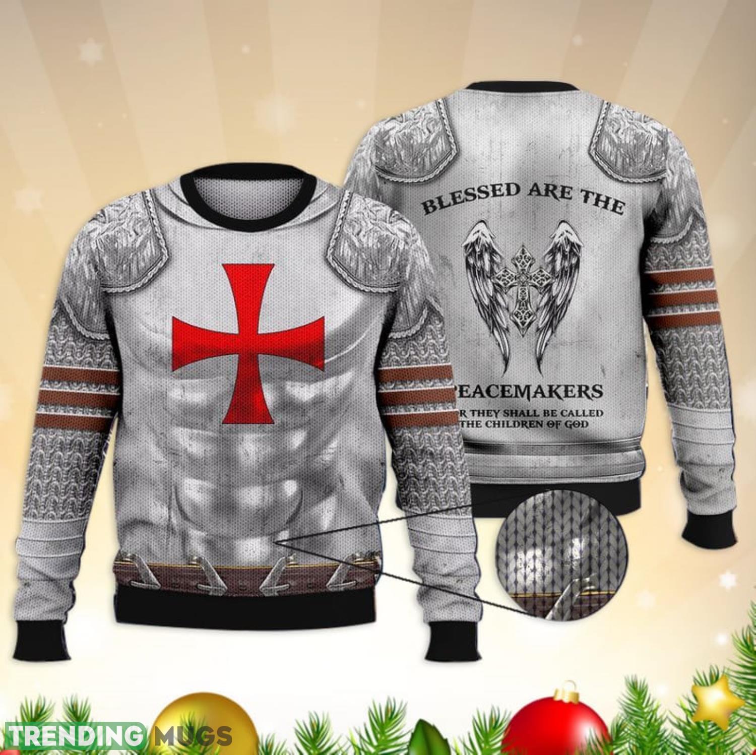 Knight Templar Peacemakers Children Of God Trending Shirts 3D Ugly Sweater Christmas Gift Sweater Product Photo 1