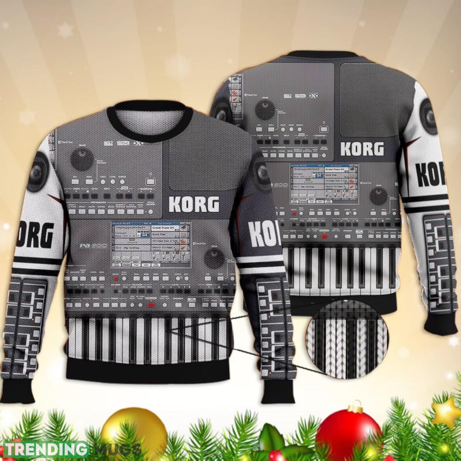 Korg Piano Music 3D All Over Printed Shirts 3D Ugly Sweater Christmas Gift Sweater Product Photo 1