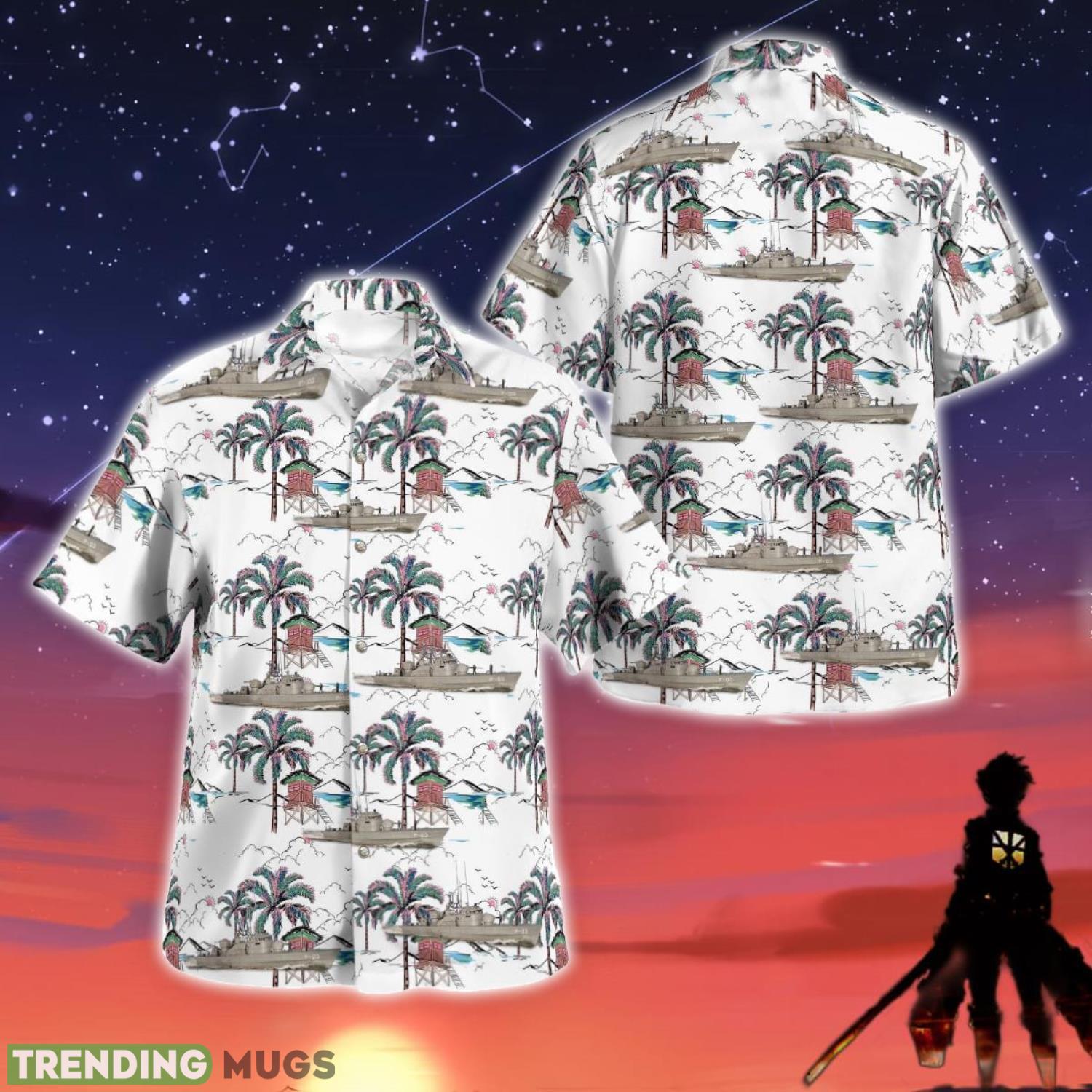 Latvian Navy P-03 Linga Men And Women Summer Gift Hawaiian Shirt Product Photo 1