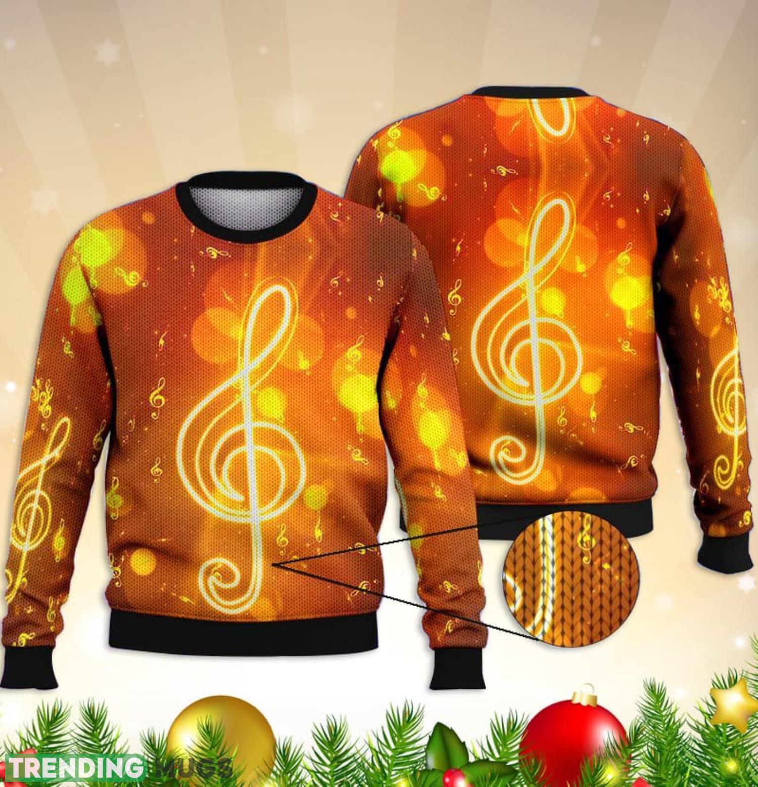 Light Music Note Full Print For Music Lovers 3D Ugly Sweater Christmas Gift Sweater Product Photo 1 Light Music Note Full Print For Music Lovers 3D Ugly Sweater Christmas Gift Sweater Product Photo 1