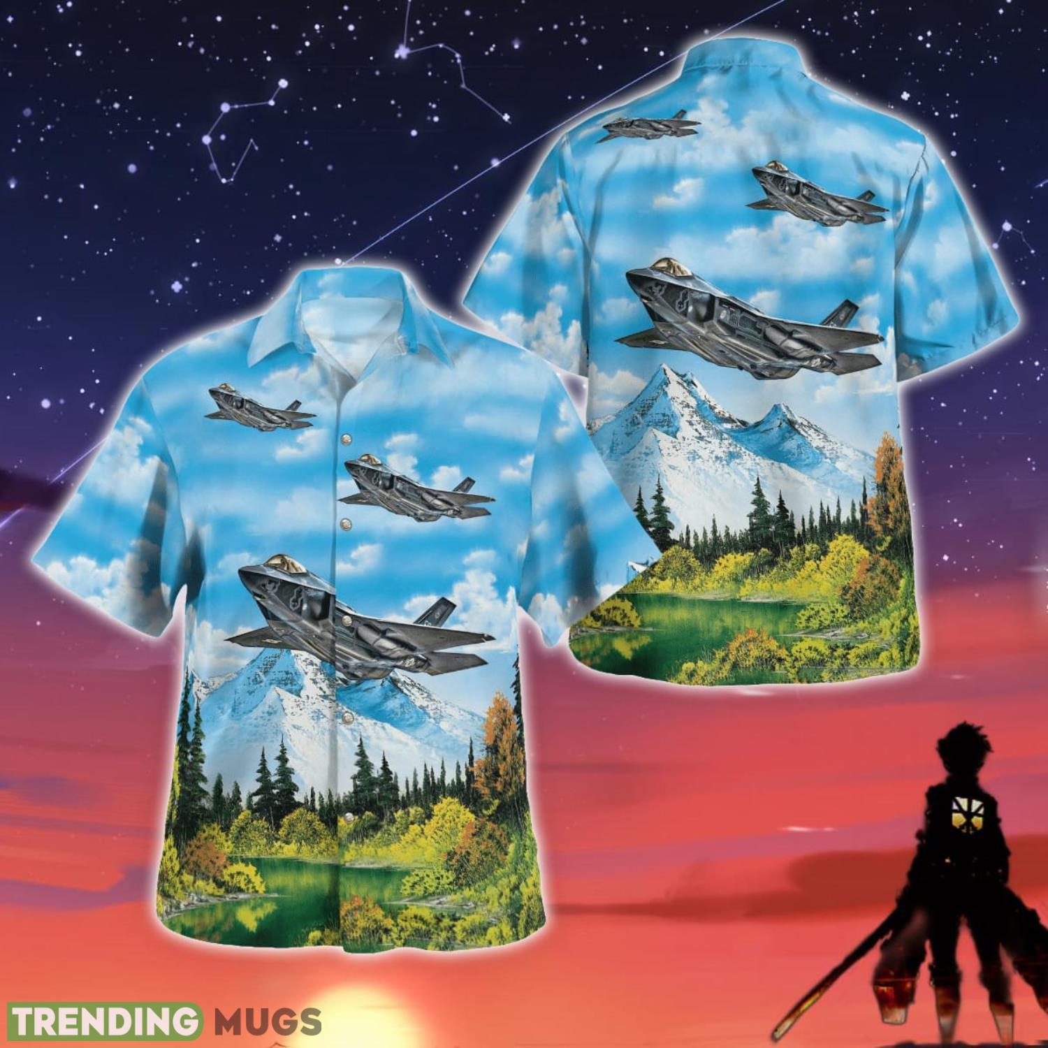 Lockheed Martin F-35 Lightning II Hawaiian Shirt Beach Gift For Men And Women Product Photo 1