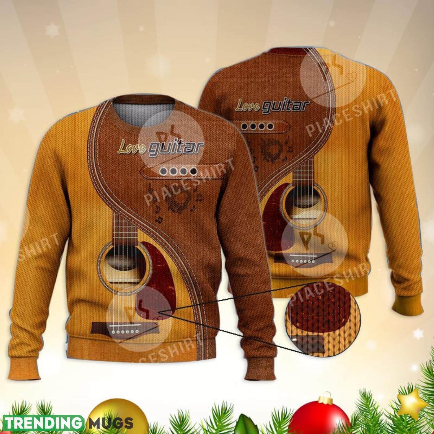 Love Guitar 102 3D Full Print Ugly Sweater Christmas Gift Sweater Product Photo 1 Love Guitar 102 3D Full Print Ugly Sweater Christmas Gift Sweater Product Photo 1