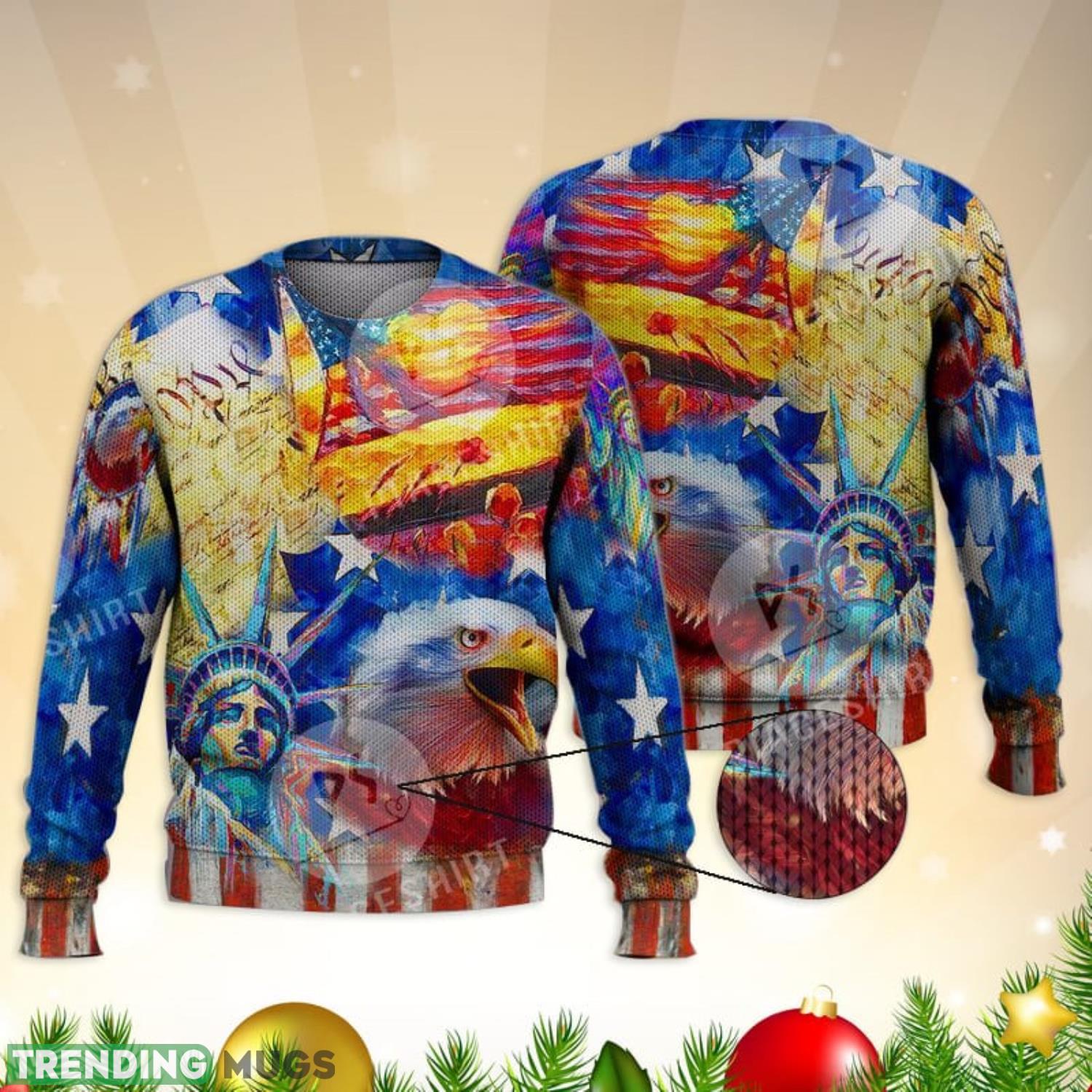 Love Usa American Heritage Trending 3D Full Print Ugly Sweater Christmas Gift Sweater Product Photo 1