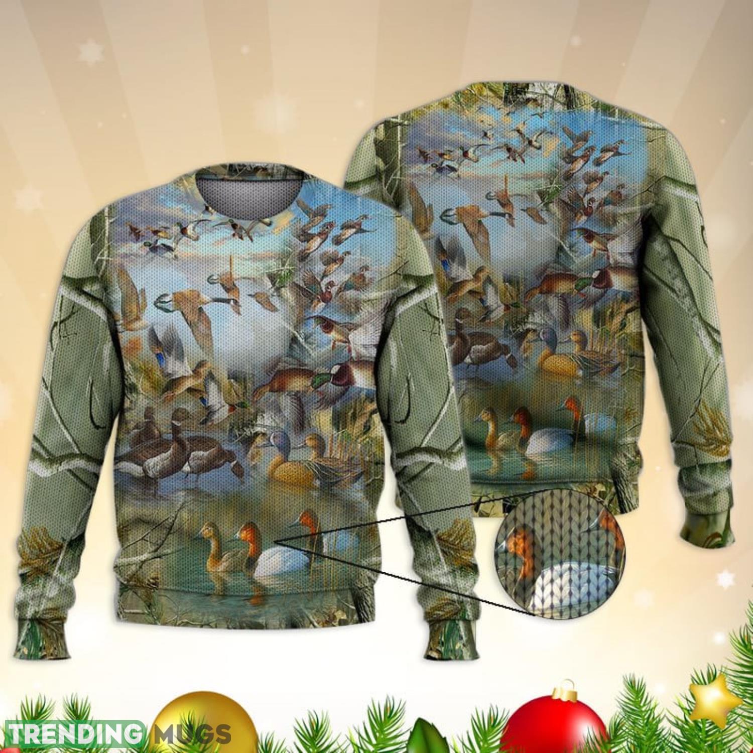 Mallard Duck For Hunting Lover 3D Full Print Ugly Sweater Christmas Gift Sweater Product Photo 1