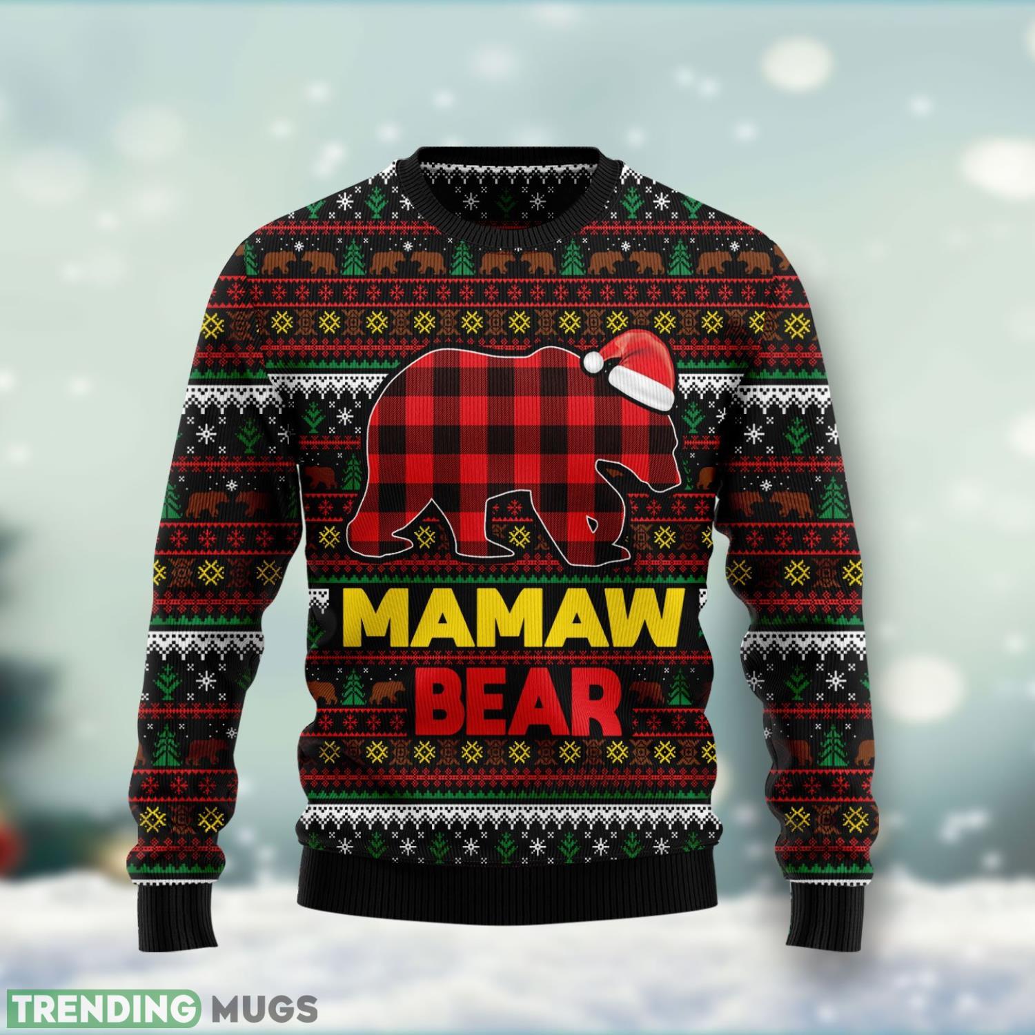 Mamaw Bear Best Gift For Mom Ugly Christmas Sweater Product Photo 1 Mamaw Bear Best Gift For Mom Ugly Christmas Sweater Product Photo 1