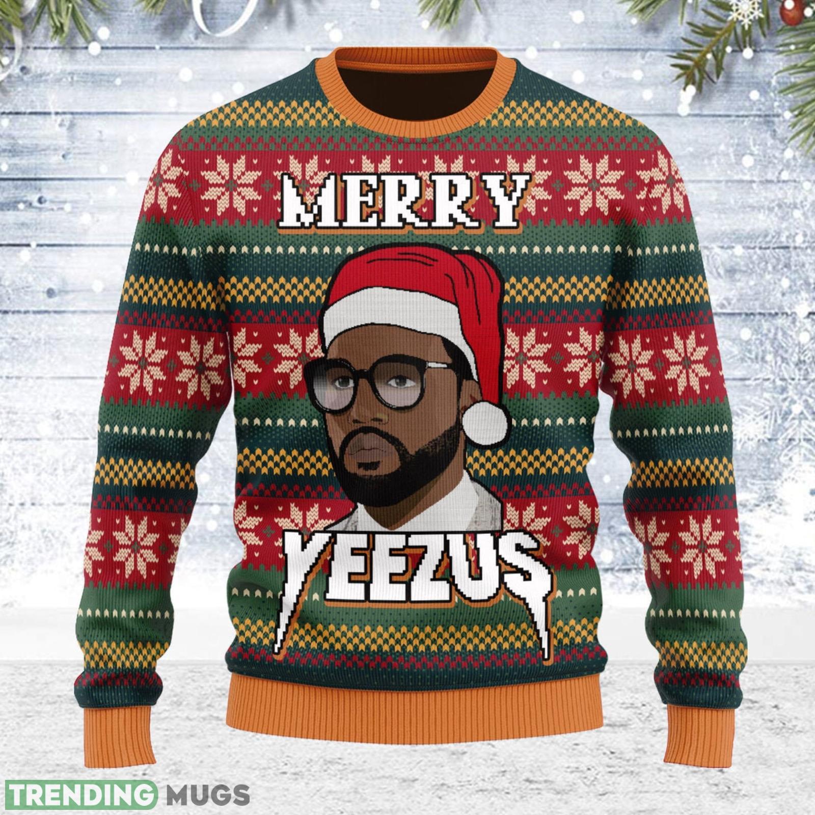 Merry Yeezus Meme Christmas Gift Ugly Christmas Sweater Product Photo 1 Merry Yeezus Meme Christmas Gift Ugly Christmas Sweater Product Photo 1