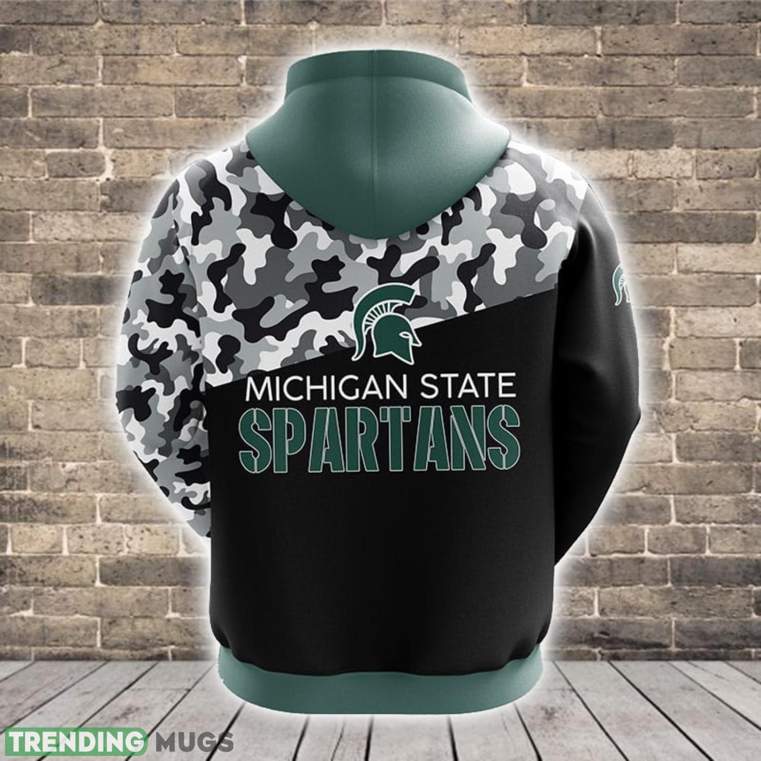 Michigan State Spartans NCAA Camouflage Green 3D Hoodie For Fans Best Sport Gift Men And Women 3D Hoodies Michigan State Spartans NCAA Camouflage Green 3D Hoodie For Fans Best Sport Gift Men And Women 3D Hoodies
