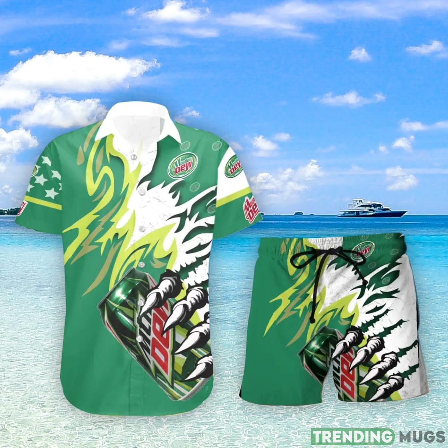 Mountain Dew Monster Claw Cool Gift Hawaiian Shirt And Shorts Men And Women Summer Gift Hawaiian & Short Mountain Dew Monster Claw Cool Gift Hawaiian Shirt And Shorts Men And Women Summer Gift Hawaiian & Short